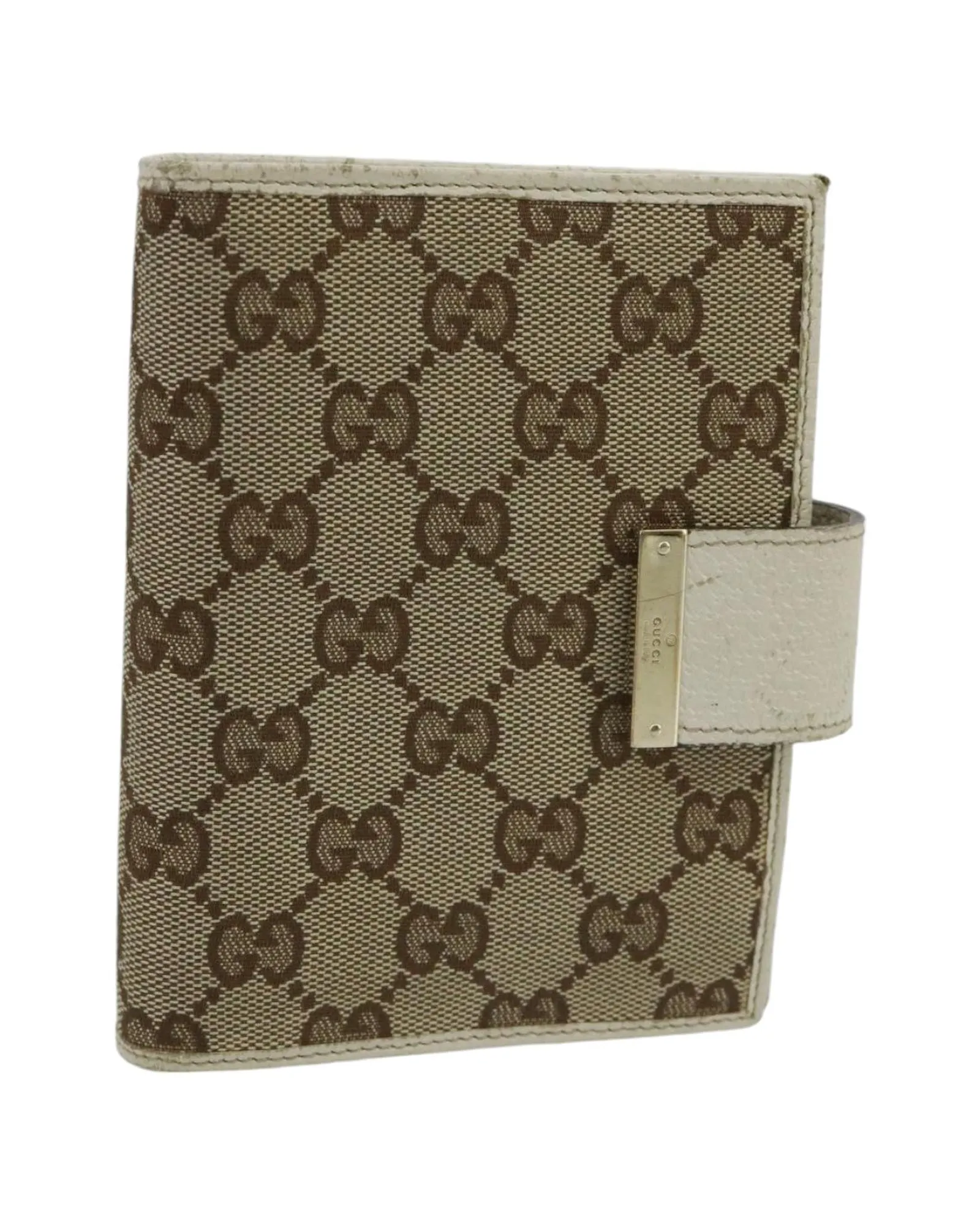 Preloved GG Canvas Leather Wallet Unisex - Beige Gart Cover 1 Preloved GG Canvas Leather Wallet Unisex - Beige Gart Cover