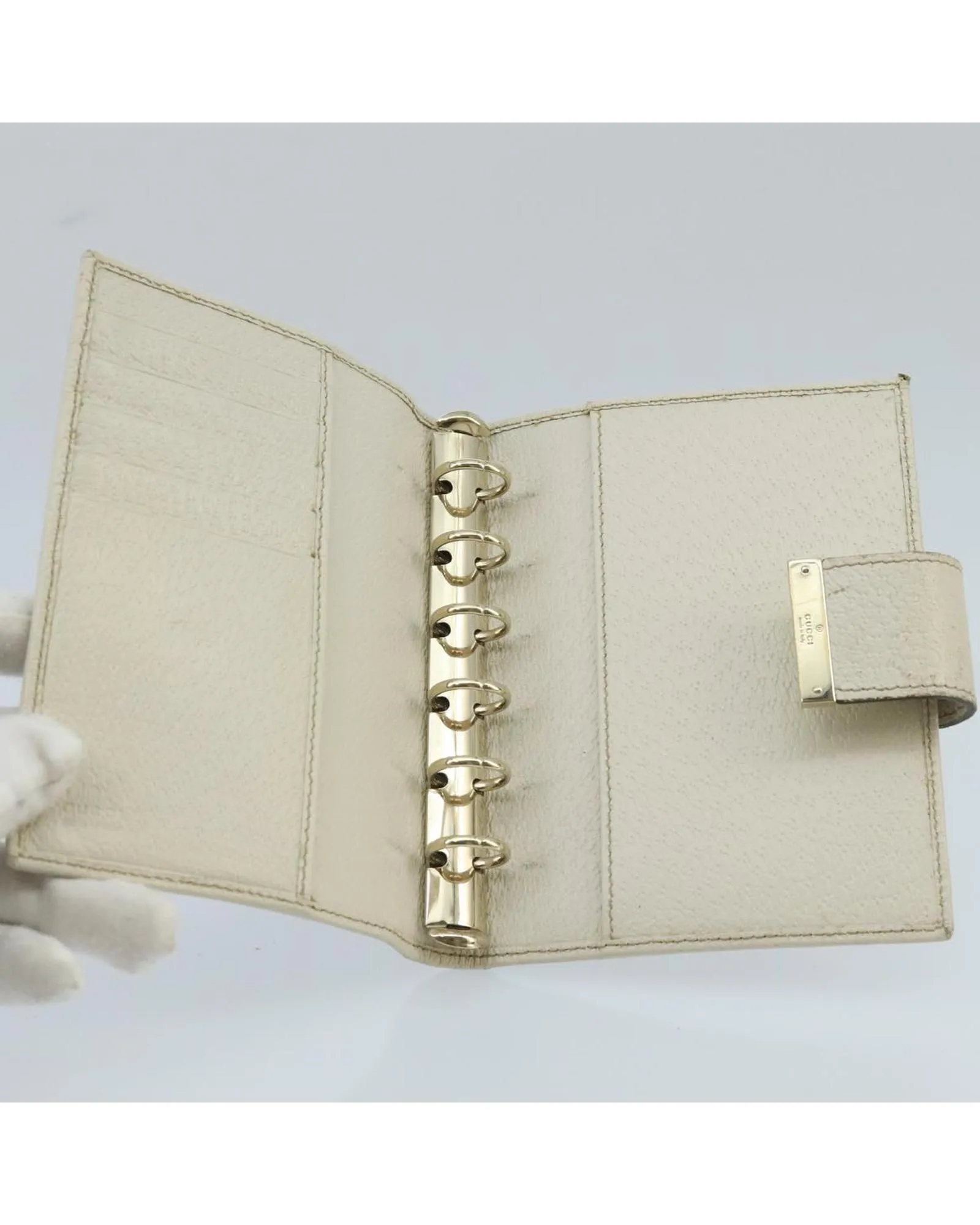 Preloved GG Canvas Leather Wallet Unisex - Beige Gart Cover 10 Preloved GG Canvas Leather Wallet Unisex - Beige Gart Cover