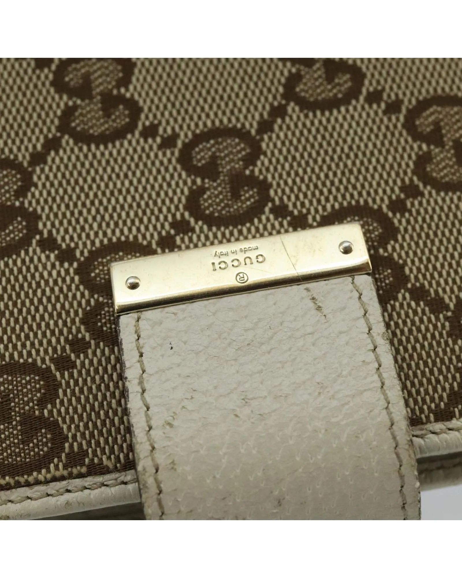 Preloved GG Canvas Leather Wallet Unisex - Beige Gart Cover 9 Preloved GG Canvas Leather Wallet Unisex - Beige Gart Cover