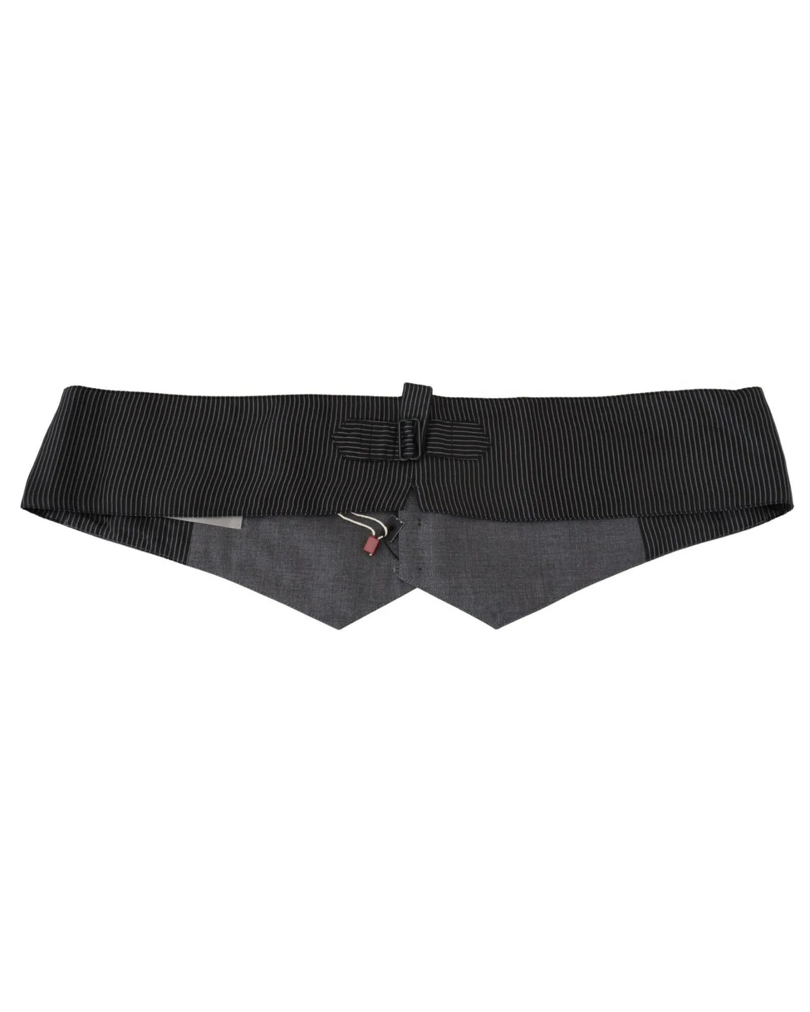 Striped Button Closure Waist Cummerbund 2 Striped Button Closure Waist Cummerbund