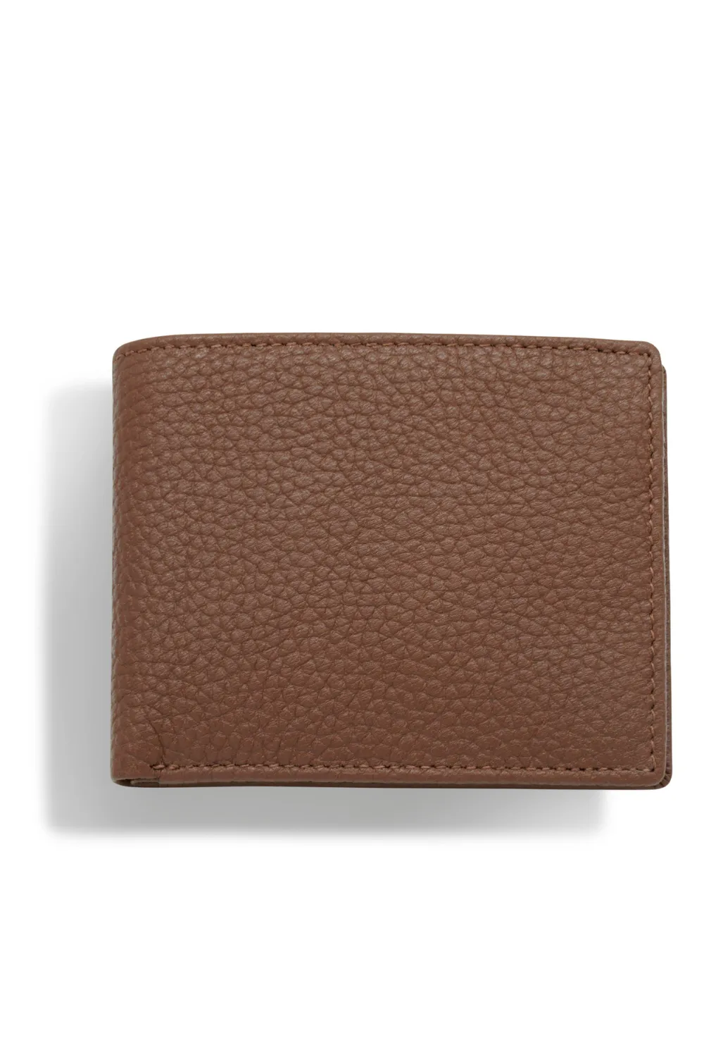 Brown Textured Leather Wallet