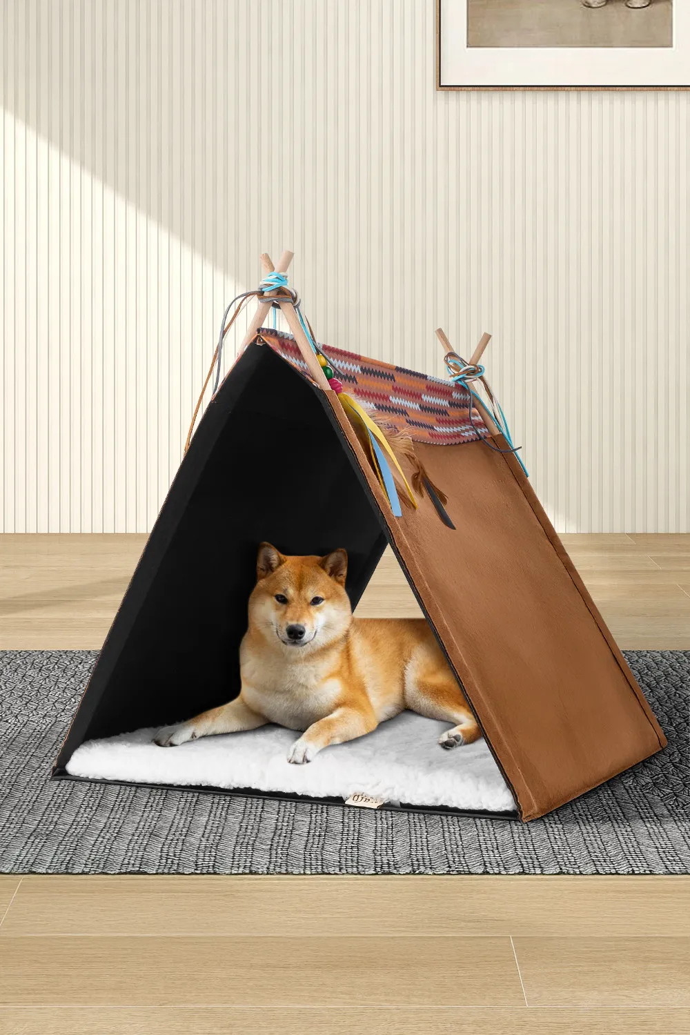 Teepee Pet Tent with Removable Cushion 2 Teepee Pet Tent with Removable Cushion