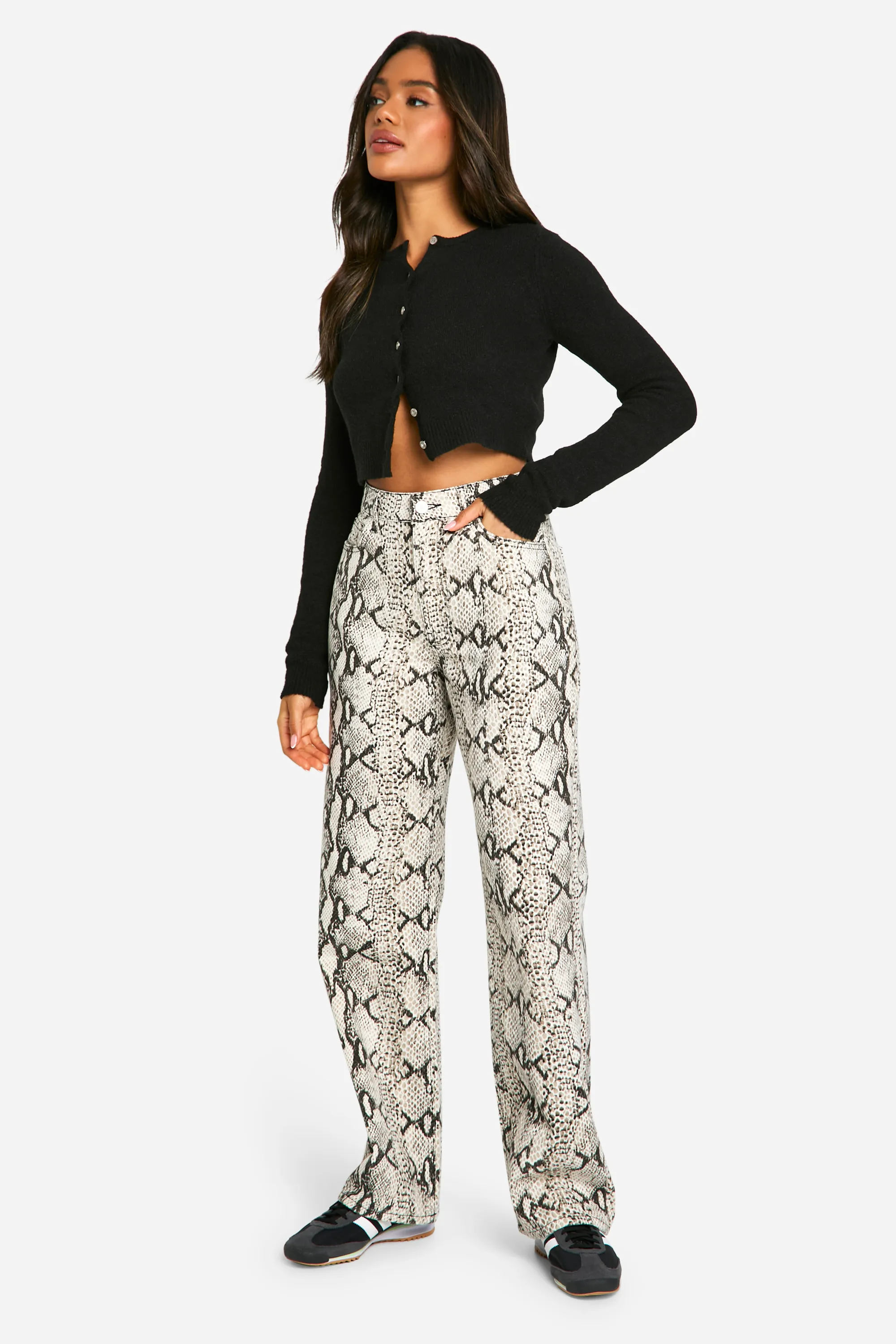 Snake Print Straight Leg Jean 3 Snake Print Straight Leg Jean