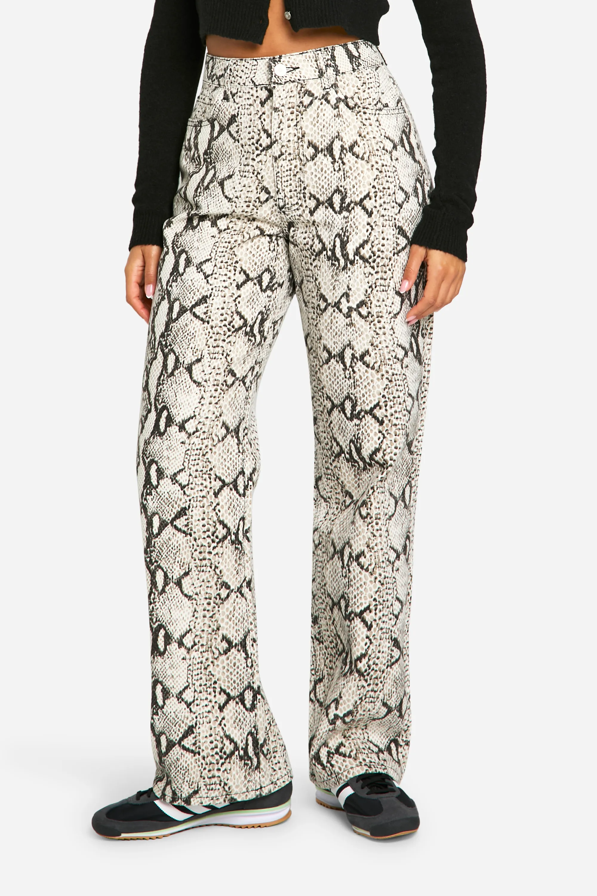 Snake Print Straight Leg Jean 4 Snake Print Straight Leg Jean