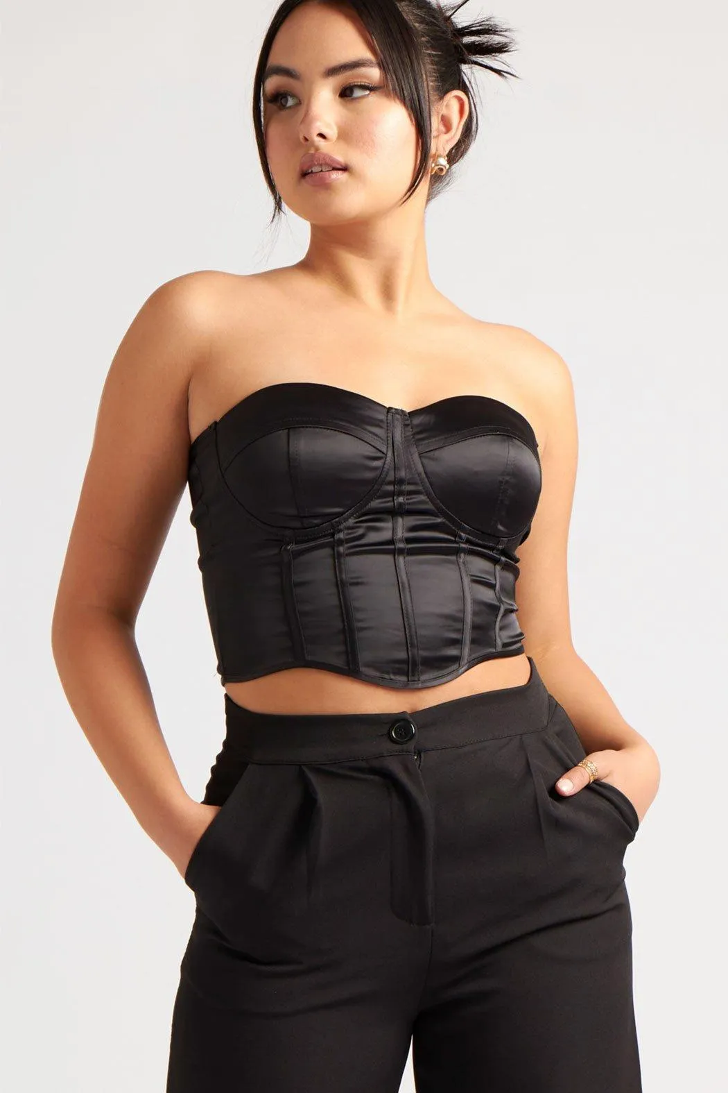 Satin Corset Bustier 2 Satin Corset Bustier