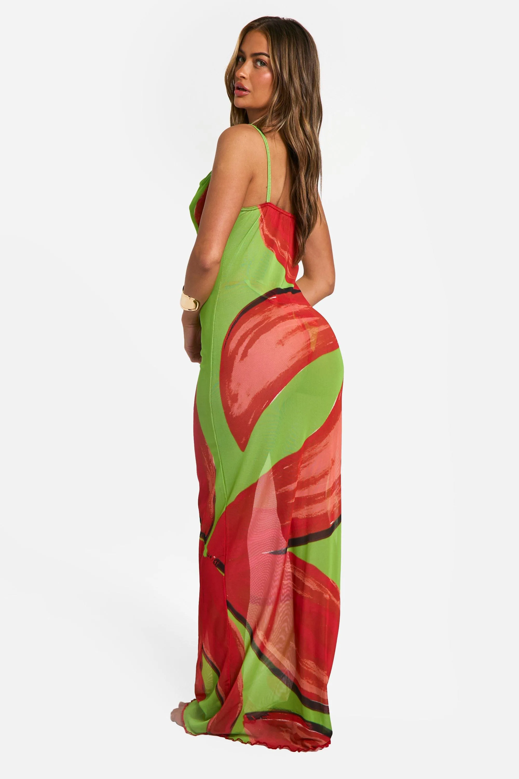 Floral Cowl Neck Maxi Beach Dress 2 Floral Cowl Neck Maxi Beach Dress