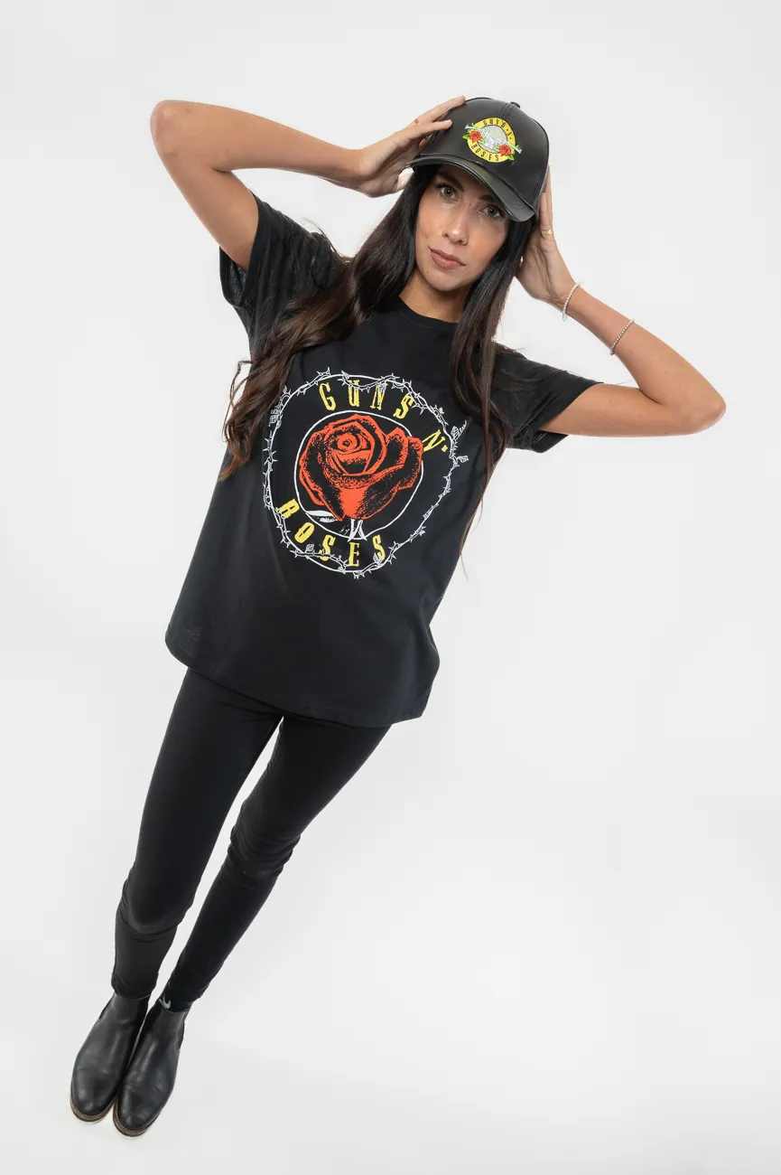 Guns N' Roses Rose Circle T Shirt 6 Guns N' Roses Rose Circle T Shirt