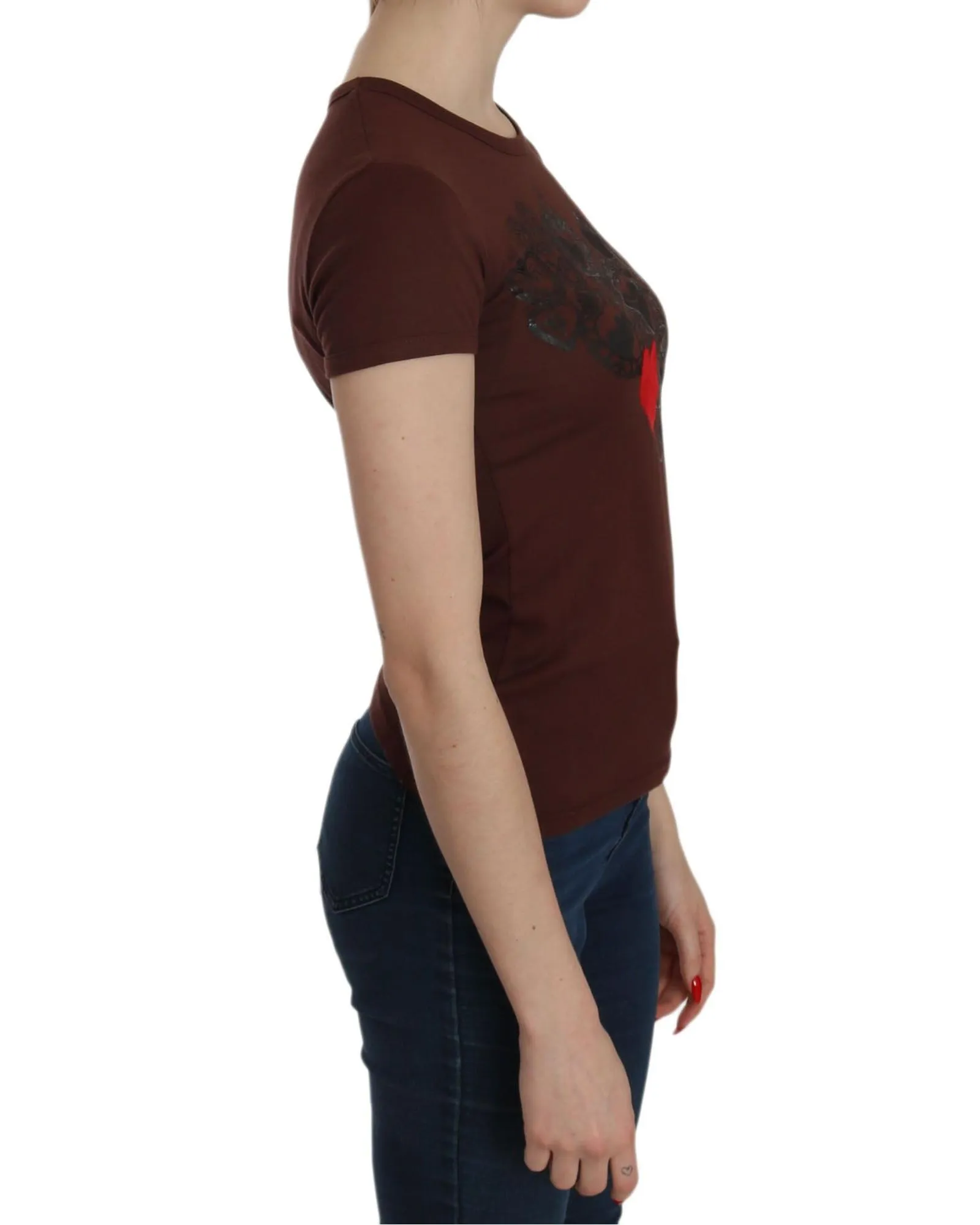 TSH3716 Brown Short Sleeve TShirtT-Shirts 2 TSH3716 Brown Short Sleeve TShirtT-Shirts