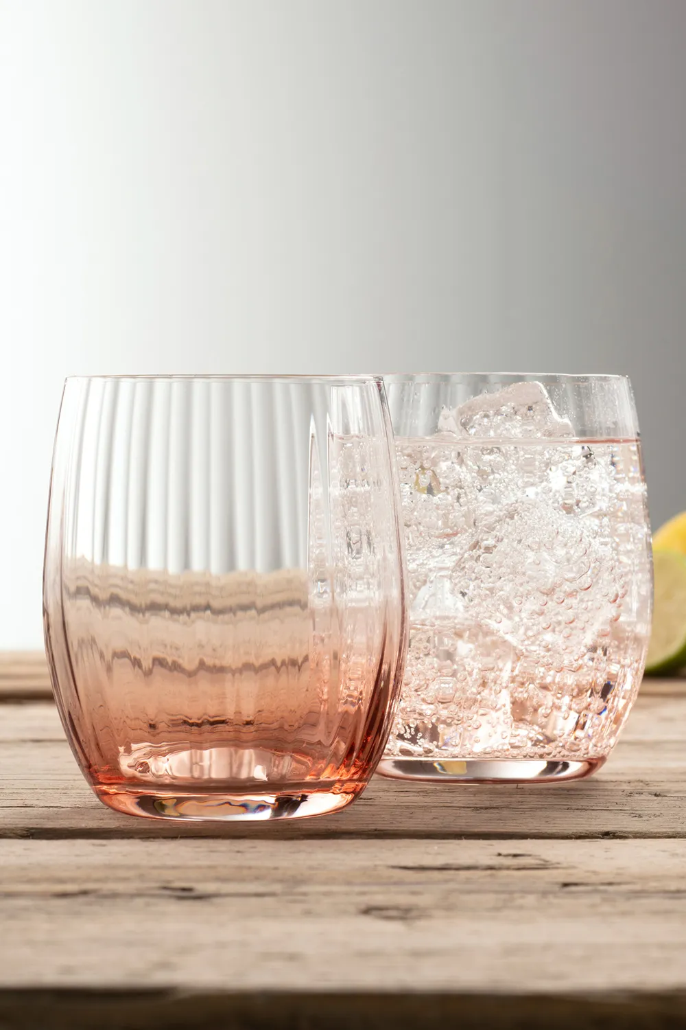 Erne' Blush Tumbler Set of 2 2 Erne' Blush Tumbler Set of 2