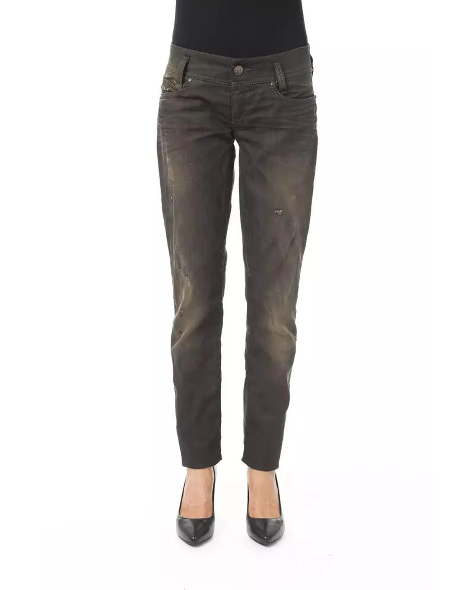 Slim Fit Distressed Jeans- Black Jeans 1 Slim Fit Distressed Jeans- Black Jeans