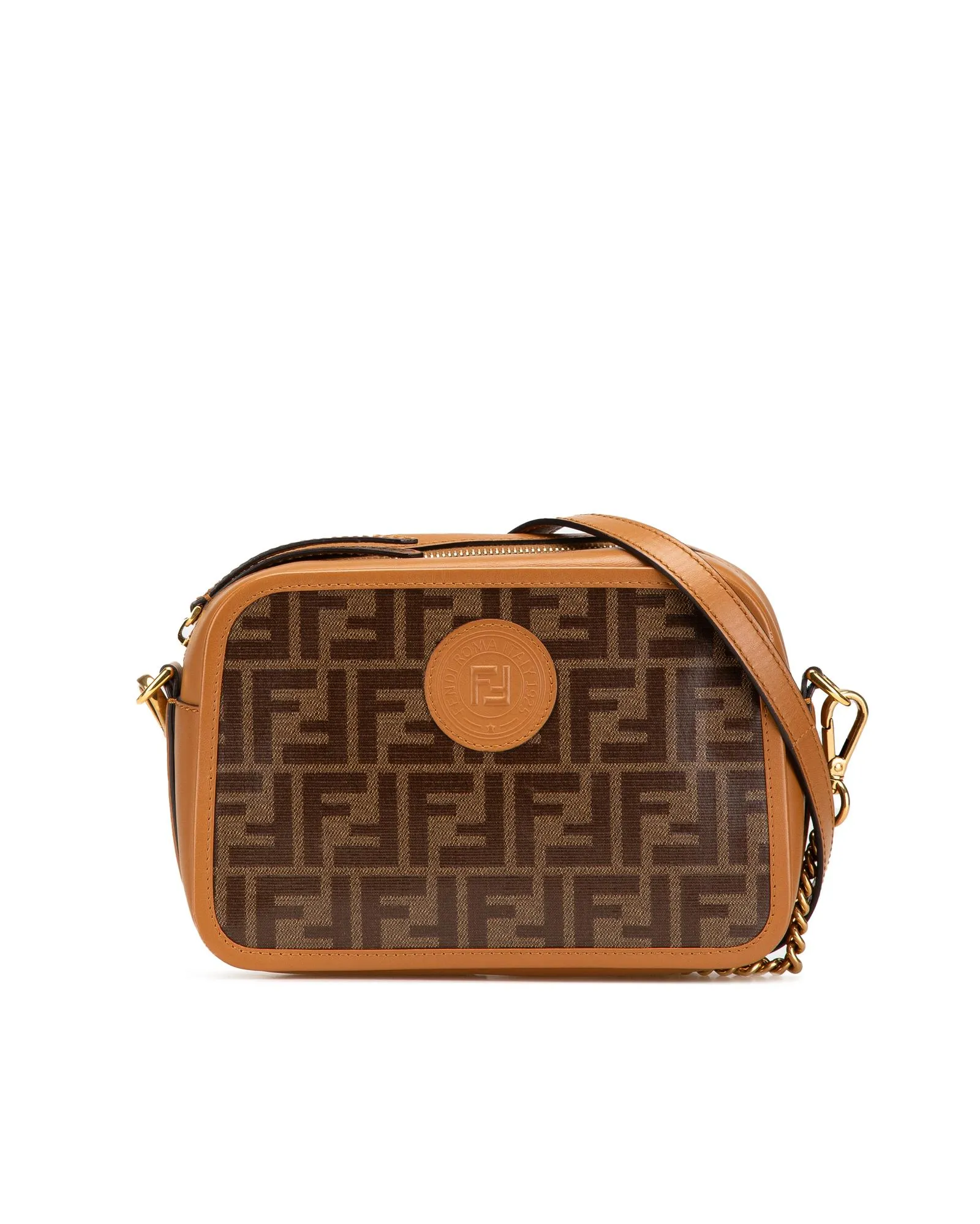 Preloved FF Monogram Crossbody Bag- Brown 1 Preloved FF Monogram Crossbody Bag- Brown