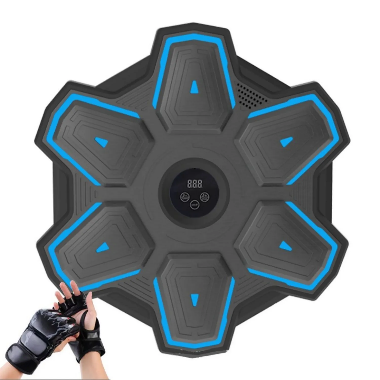 Colourful Lights Music Boxing Target with Gloves