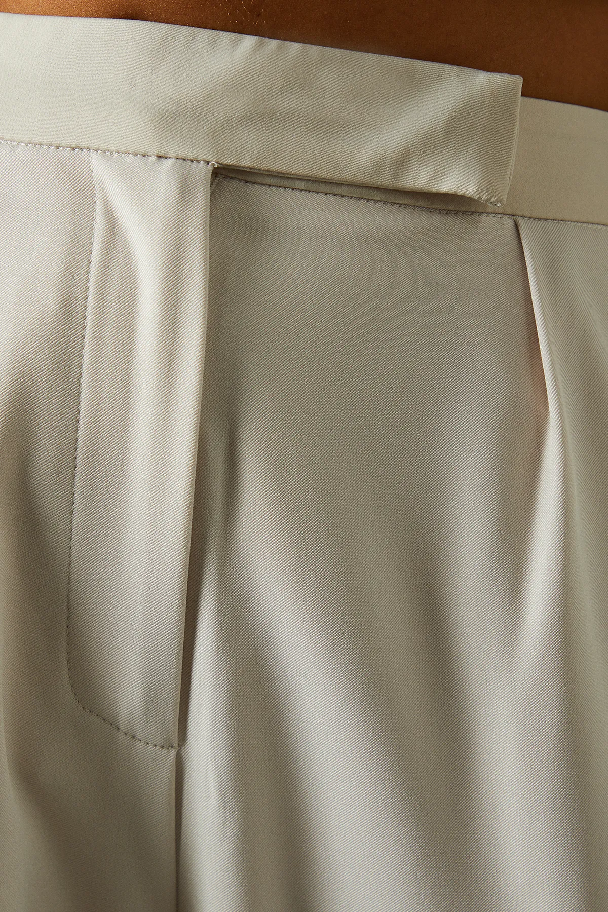 Tailored Satin Waistband Trousers 5 Tailored Satin Waistband Trousers