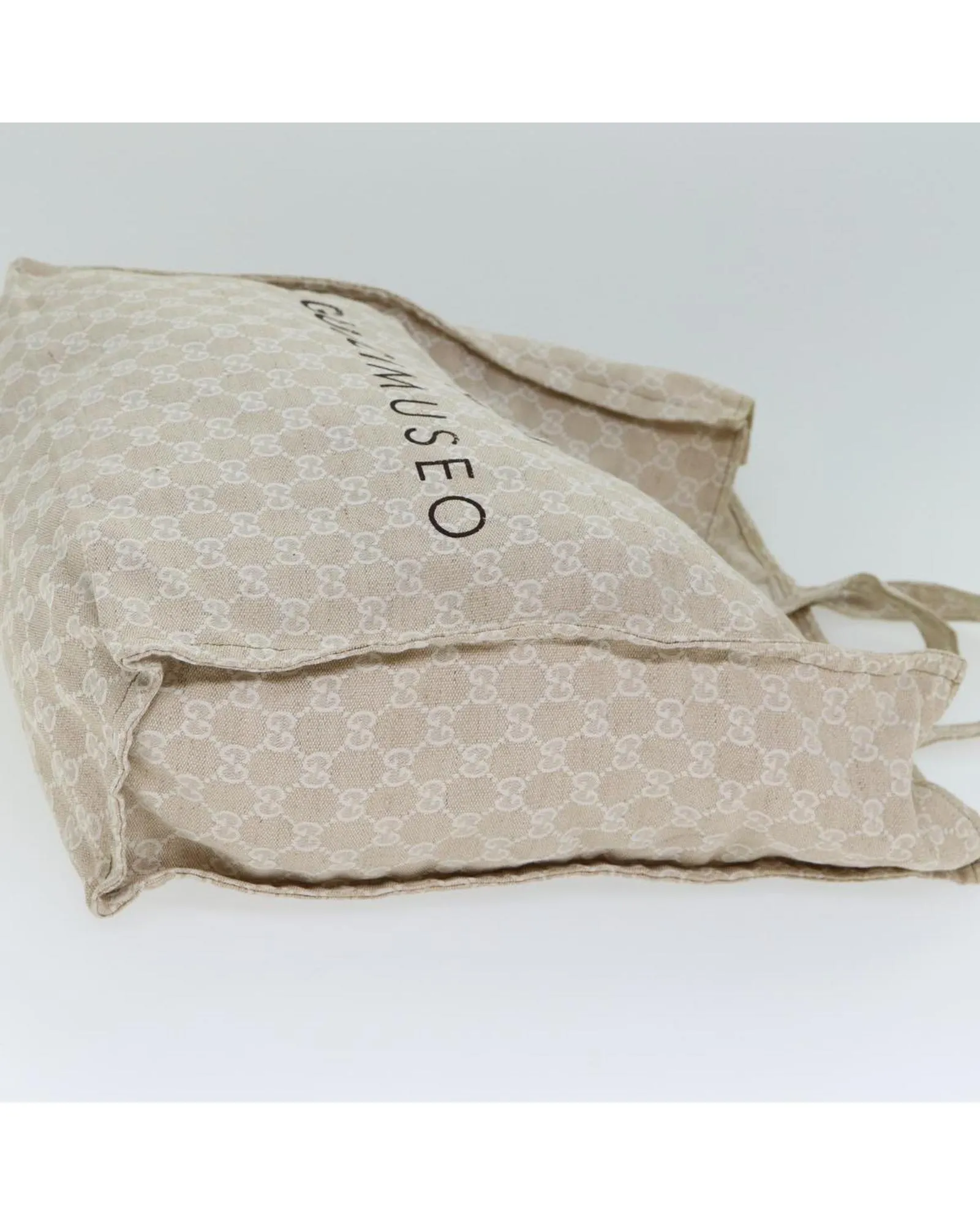 Preloved Museo Tote Beige GG Canvas Womens Bag 3 Preloved Museo Tote Beige GG Canvas Womens Bag