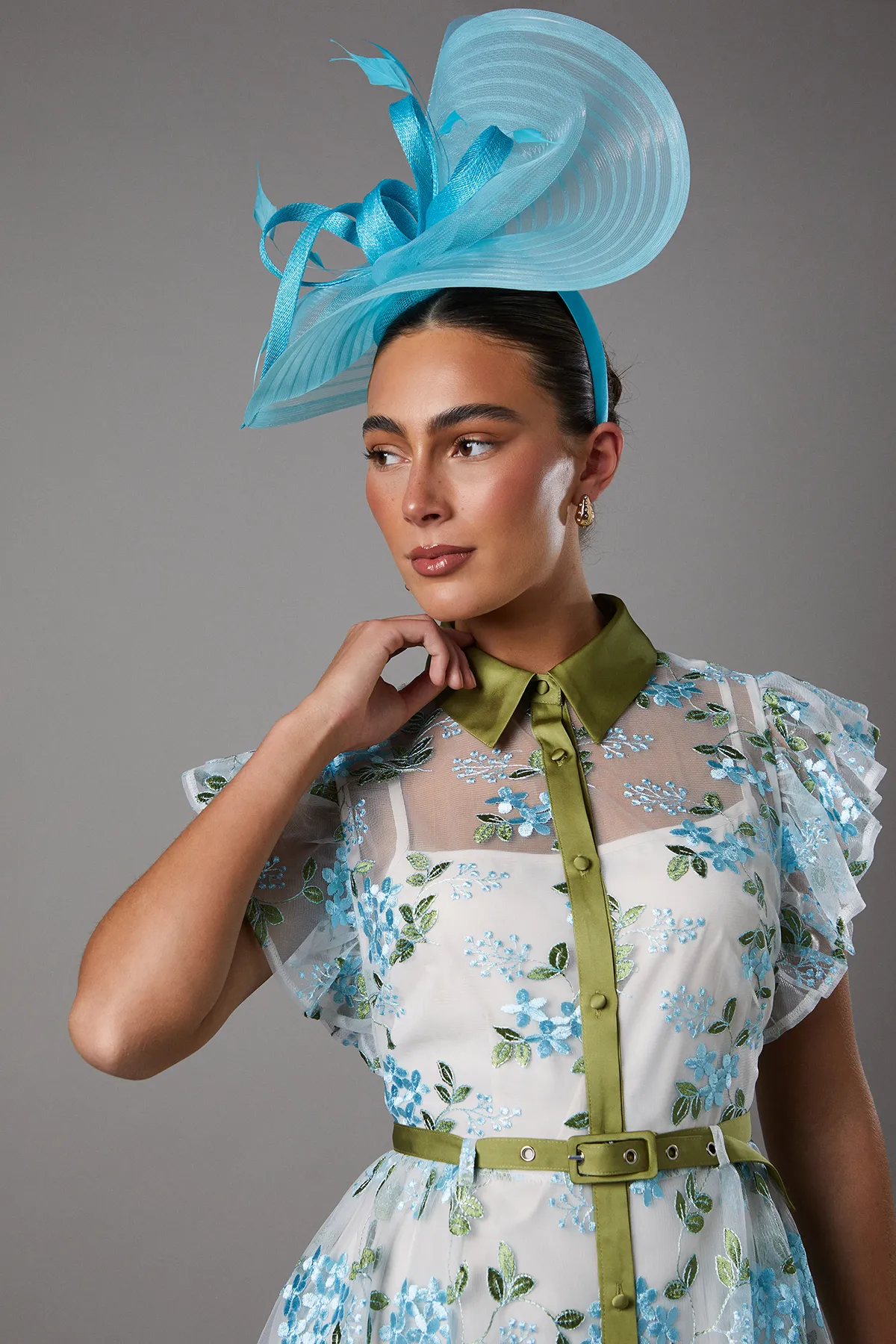 Embroidered Mesh Shirt Midi Dress 4 Embroidered Mesh Shirt Midi Dress