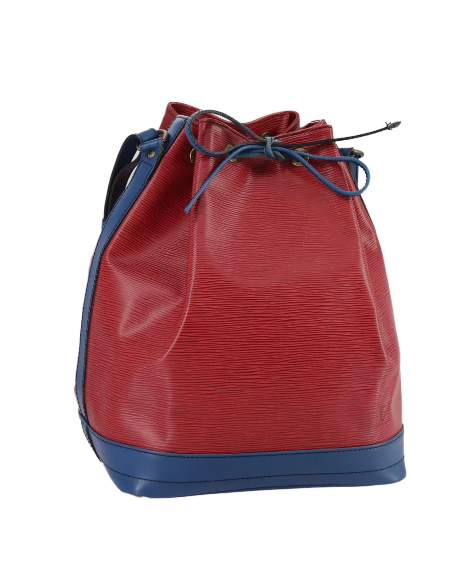 Preloved Noe Bucket Bag Drawstring Closure- Red Shoulder Bags