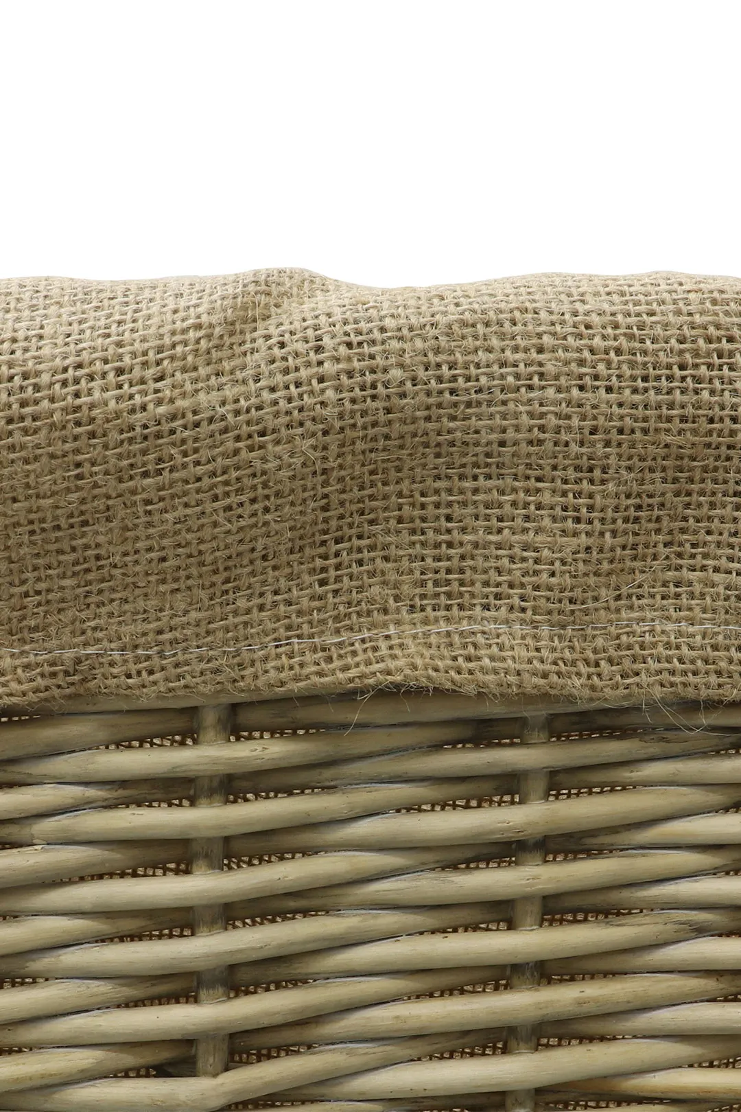 Antique Wash Oval Lined Chunky log Basket 4 Antique Wash Oval Lined Chunky log Basket