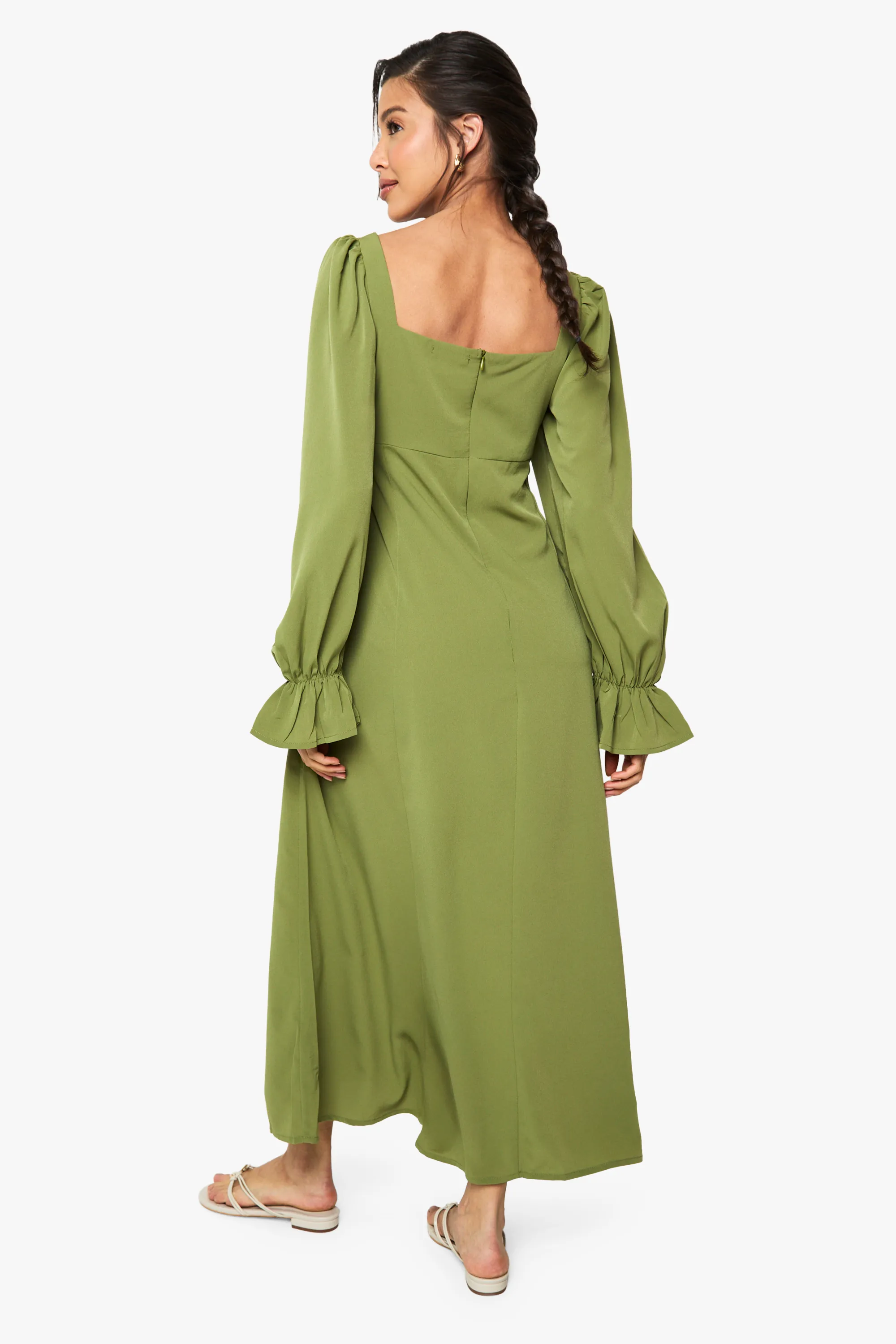 Textured Milkmaid Maxi Dress 2 Textured Milkmaid Maxi Dress