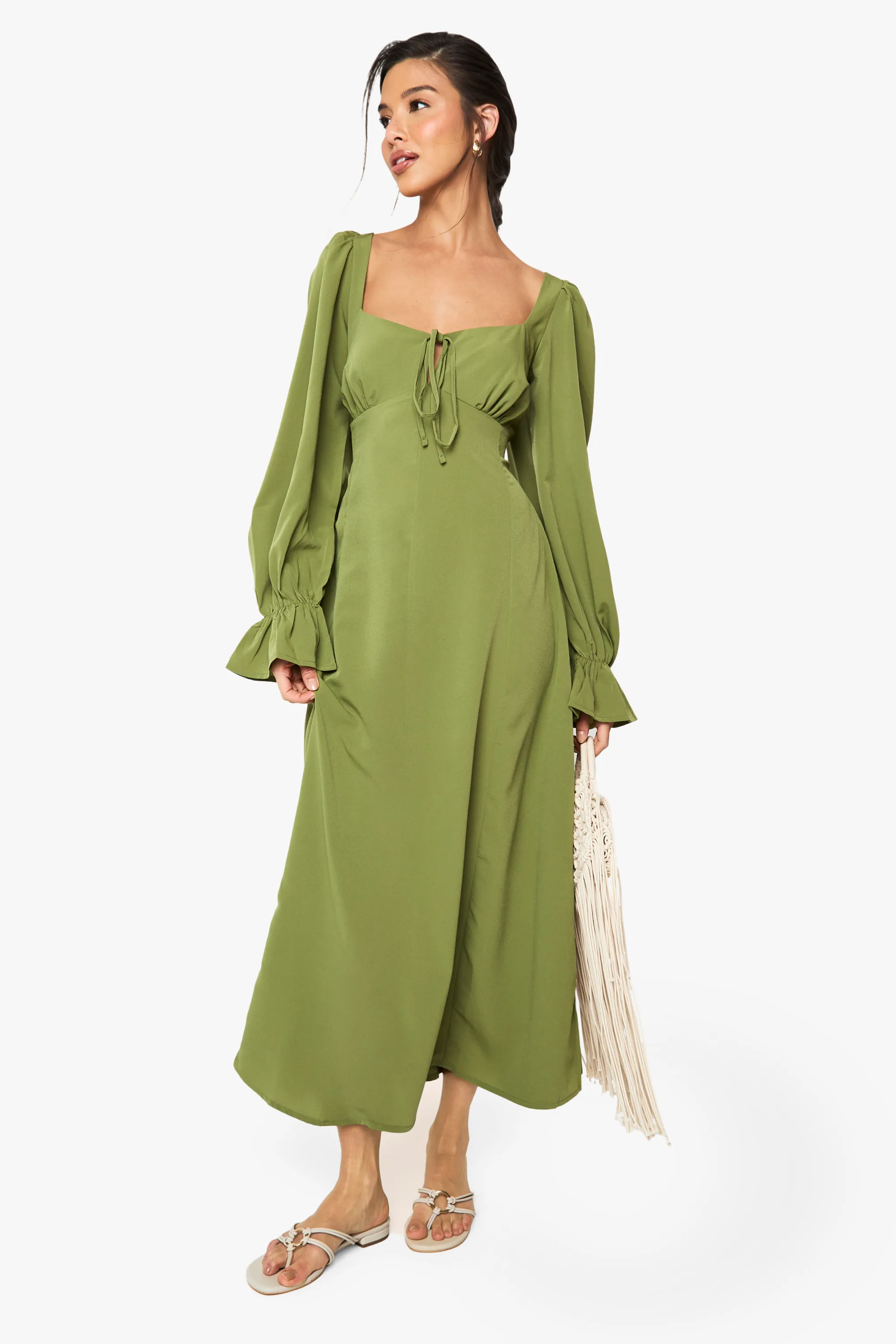 Textured Milkmaid Maxi Dress 3 Textured Milkmaid Maxi Dress