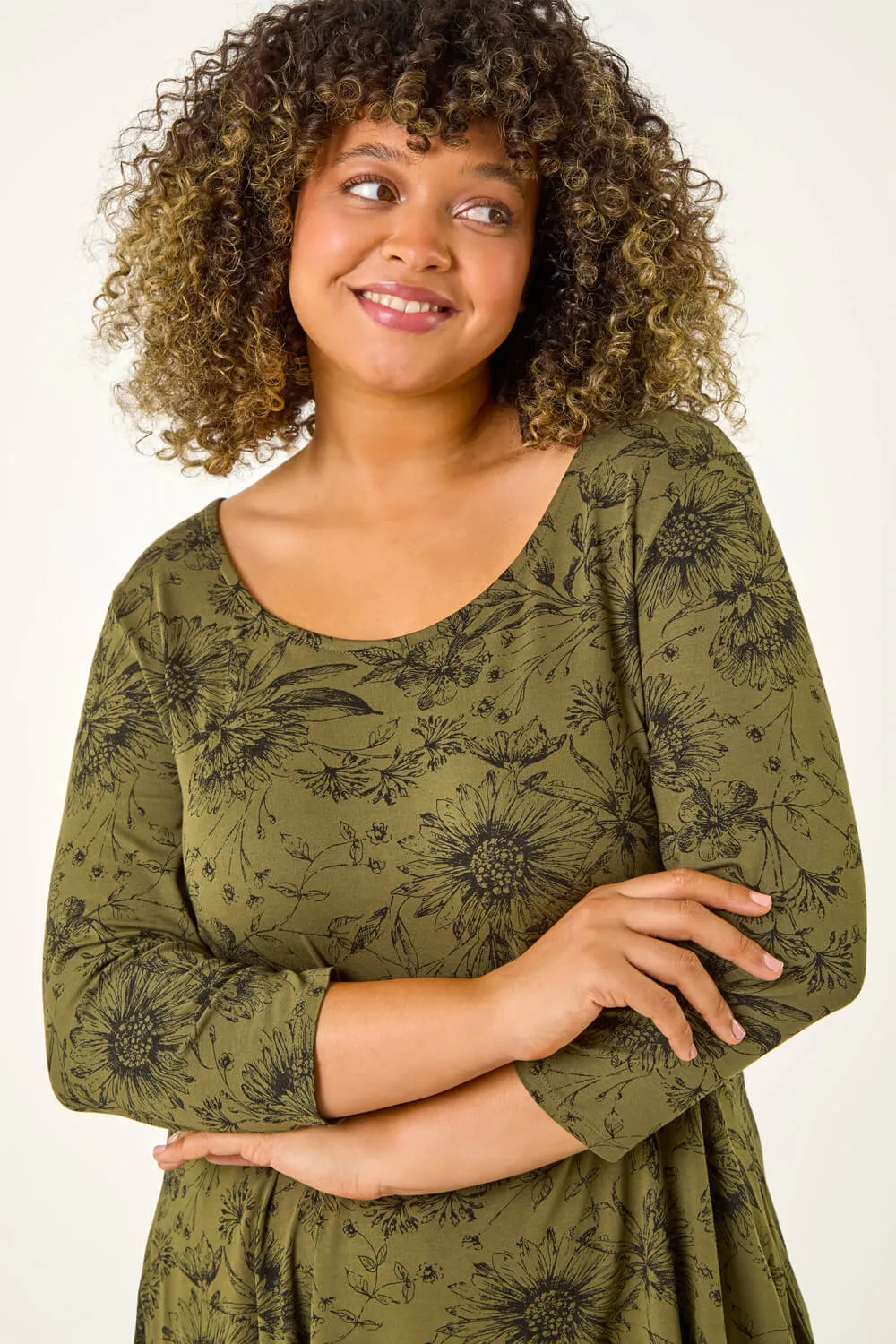 Curve Floral Bar Back Top 4 Curve Floral Bar Back Top