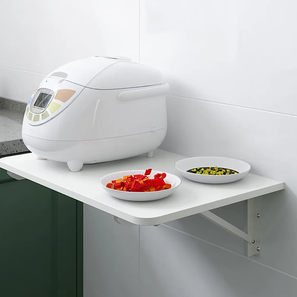 Space-saving Floating Wall-Mounted Rectangular Fold-Down Table 60*40 CM