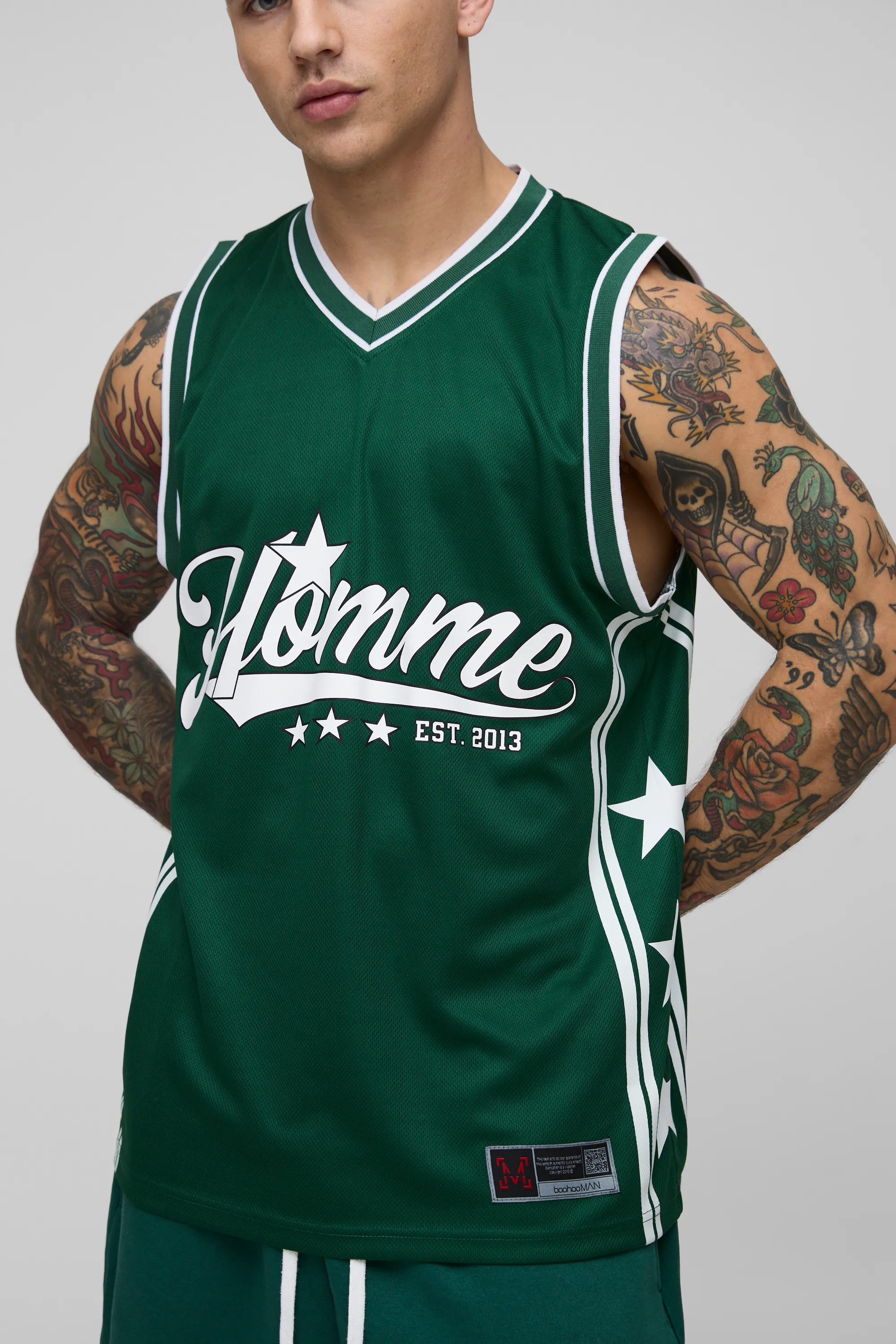 Oversized Homme V Neck Mesh Basketball Vest 3 Oversized Homme V Neck Mesh Basketball Vest