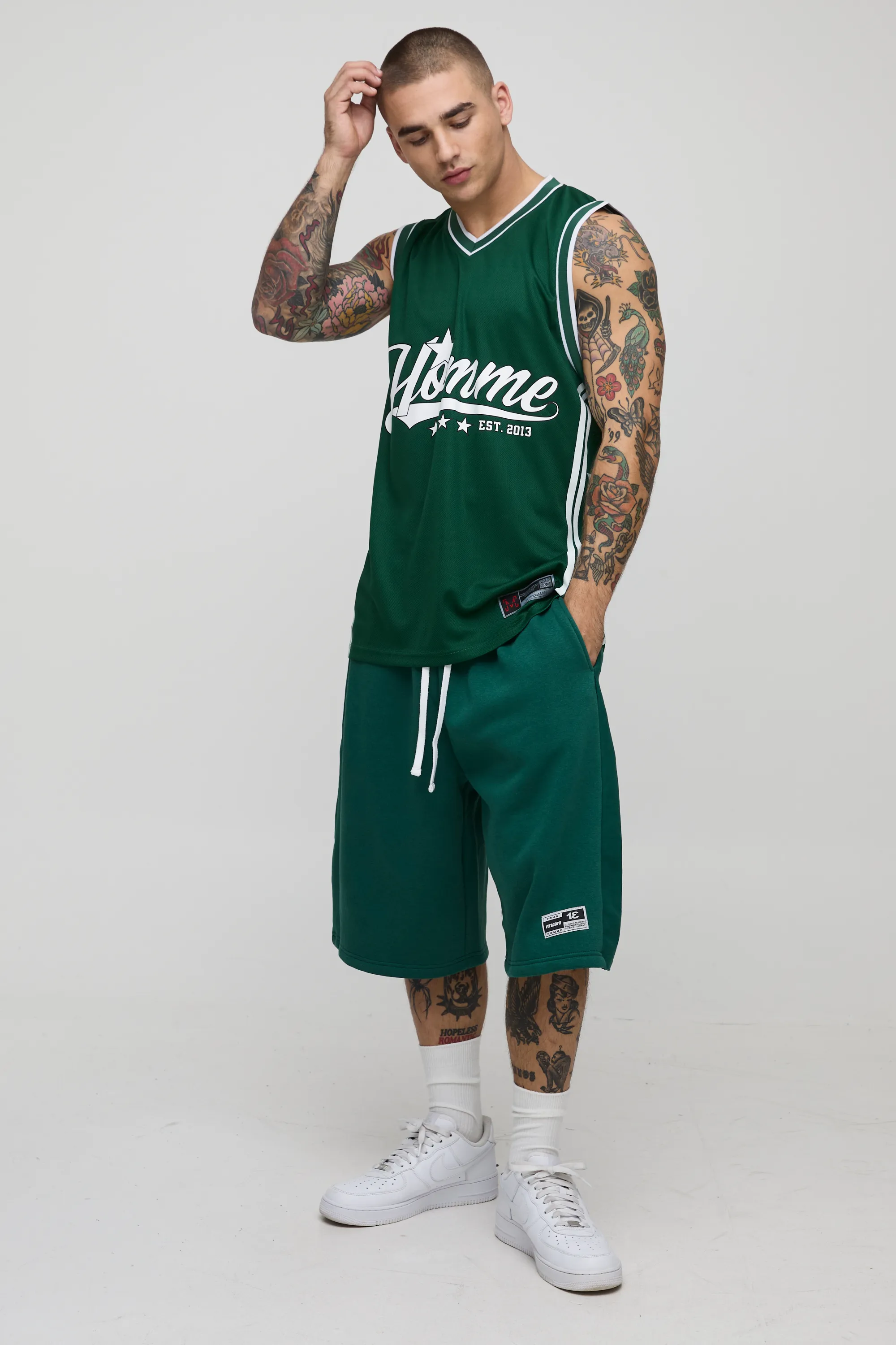 Oversized Homme V Neck Mesh Basketball Vest 4 Oversized Homme V Neck Mesh Basketball Vest