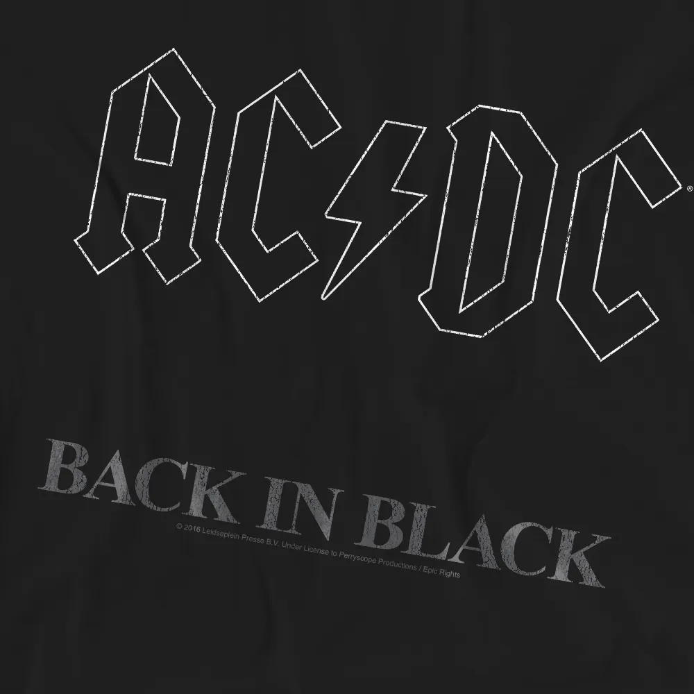 AC/DC Back In , Black, S S Ladies T-Shirt, Black 5 AC/DC Back In , Black, S S Ladies T-Shirt, Black