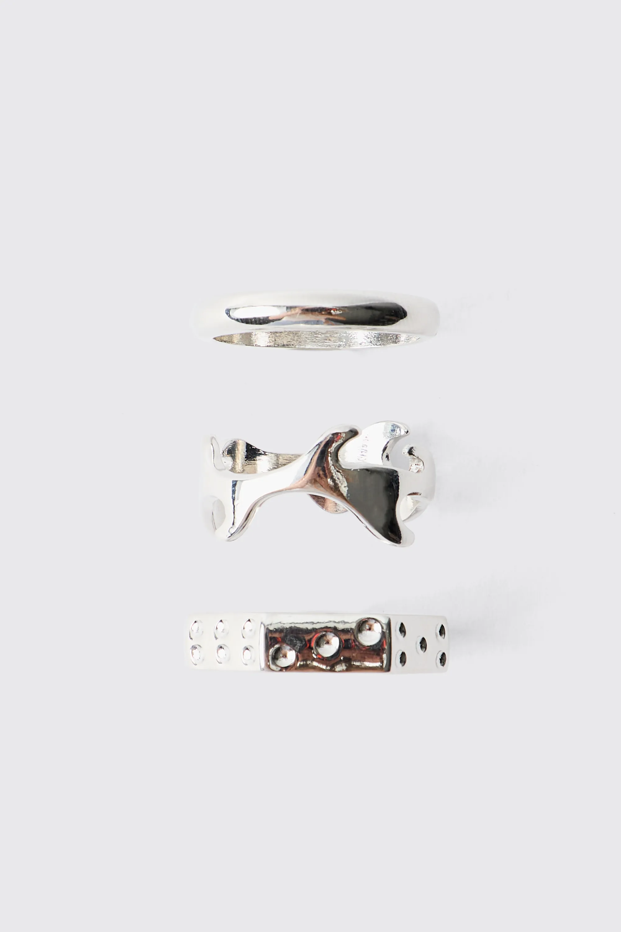 3 Pack Silver Ring