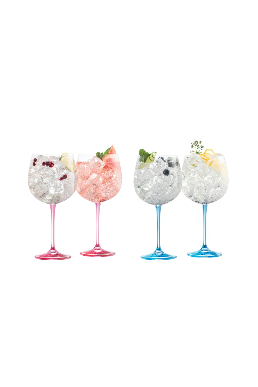 'Elegance' Pink & Blue G&T Set
