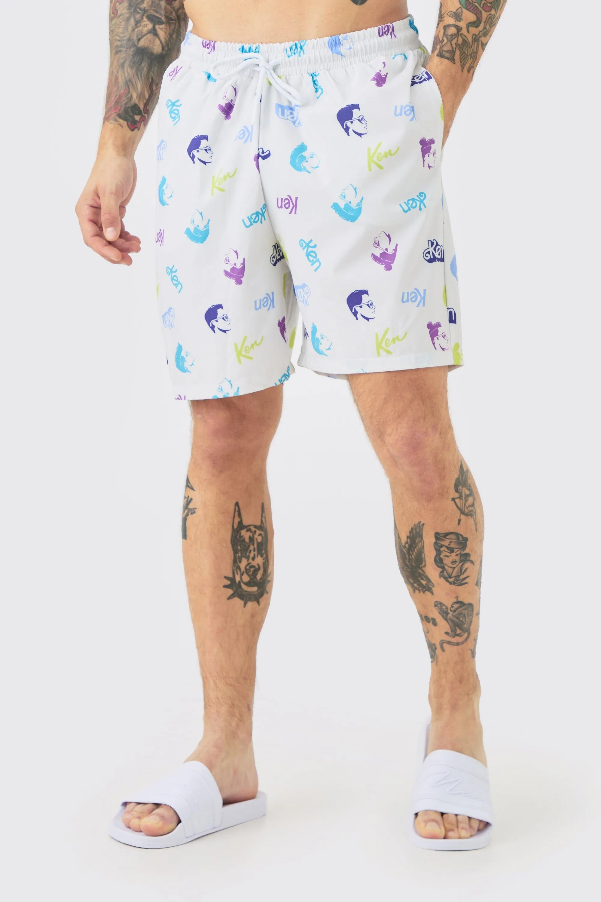 Mid Length Ken Swim Short 1 Mid Length Ken Swim Short