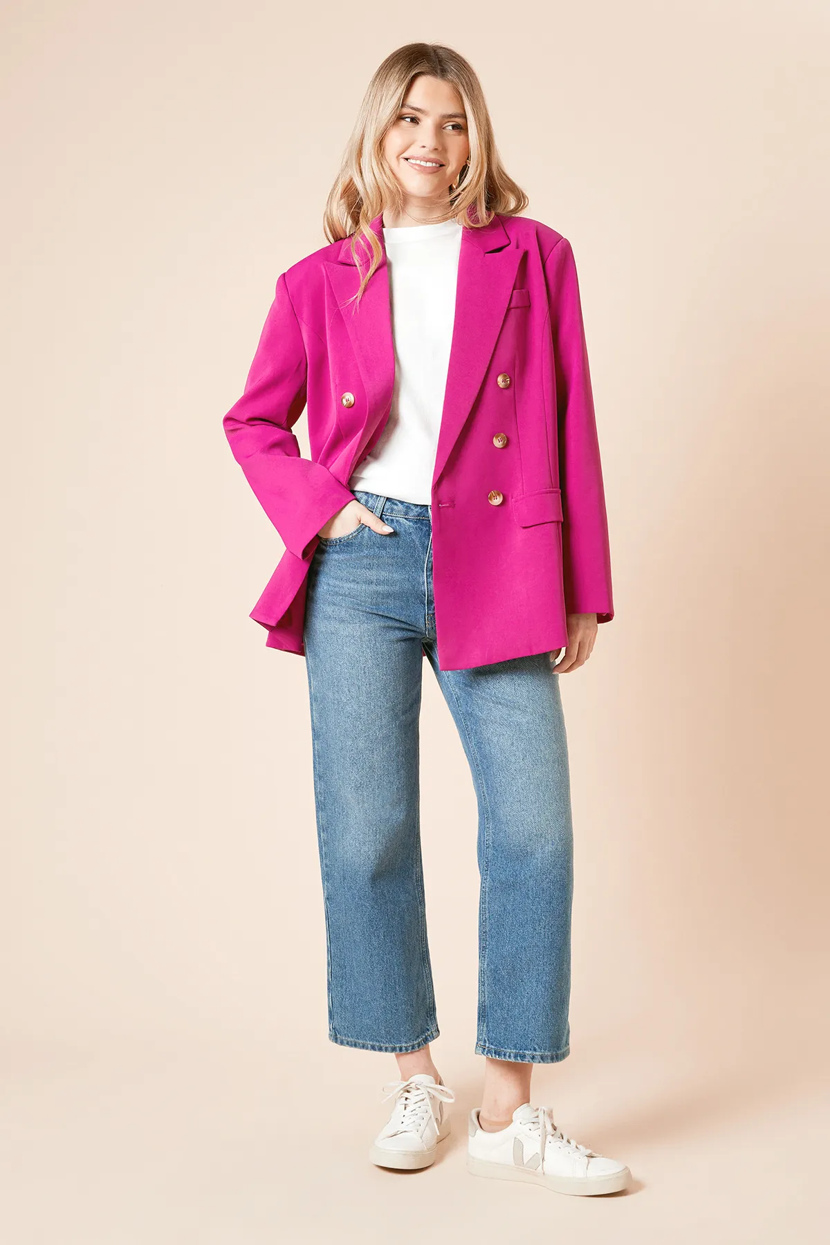 Oversized Double Breasted Blazer