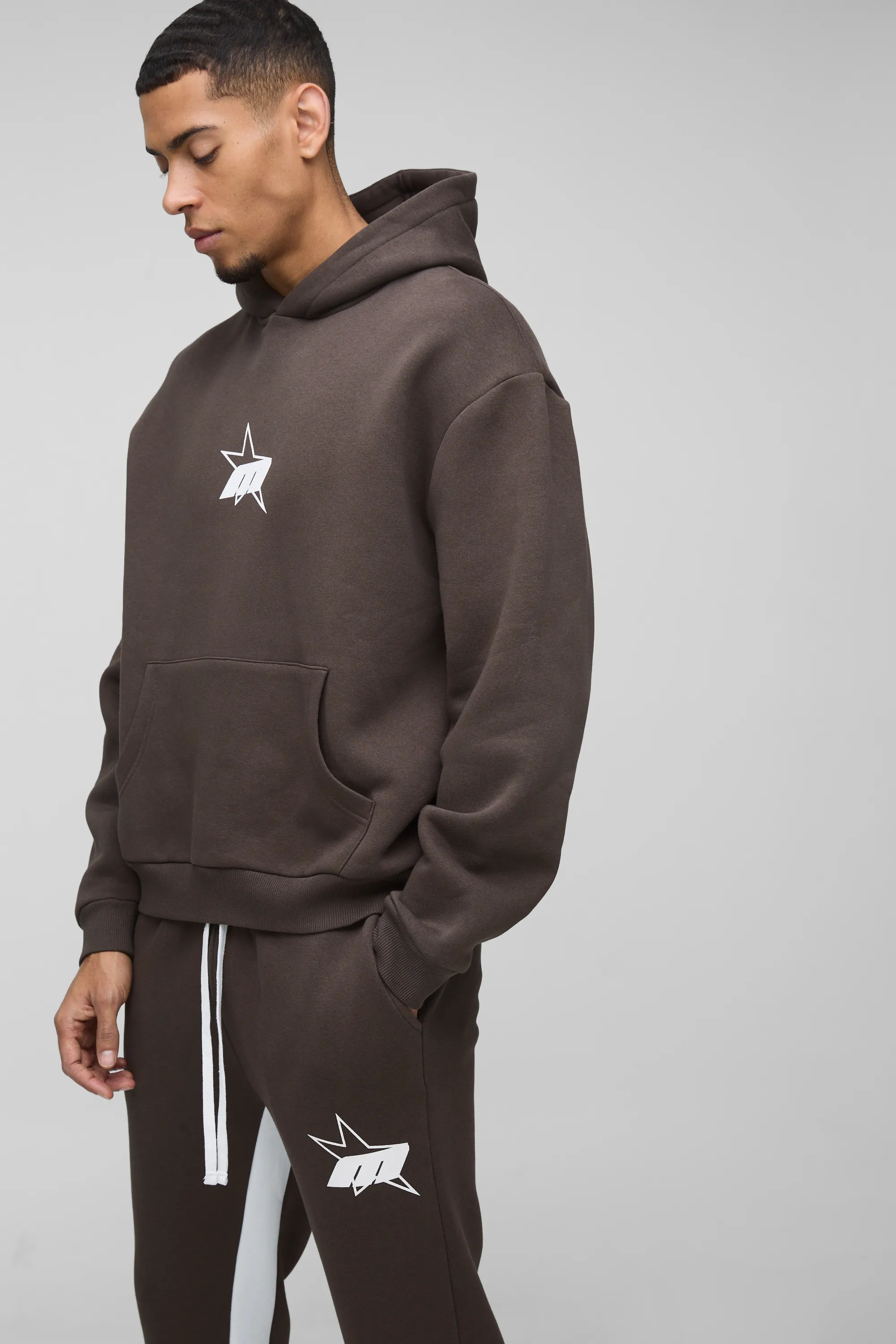 Oversized Boxy M Star Extended Drawcord Hooded Tracksuit 3 Oversized Boxy M Star Extended Drawcord Hooded Tracksuit