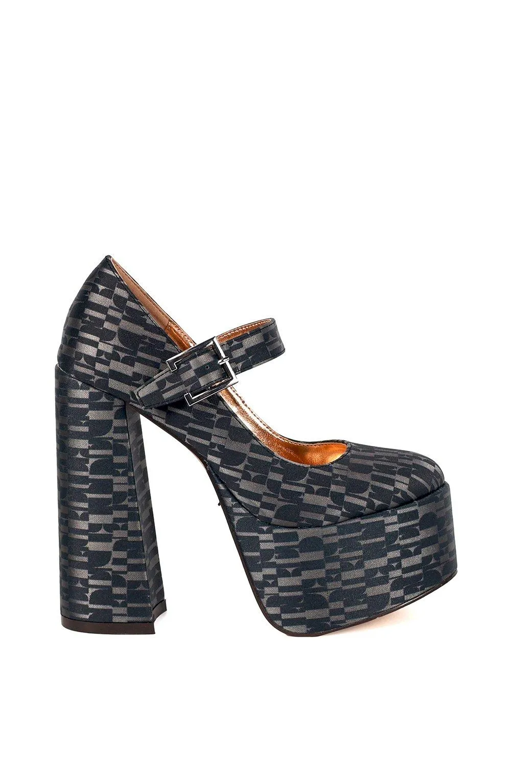 'MARIE' Platform Heeled Mary Jane