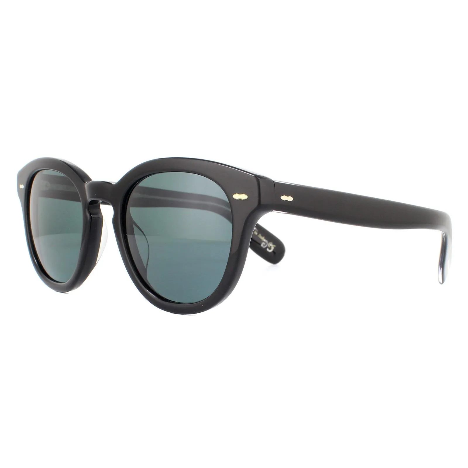 Round Black Blue Polarized Cary Grant OV5413SU Sunglasses 2 Round Black Blue Polarized Cary Grant OV5413SU Sunglasses