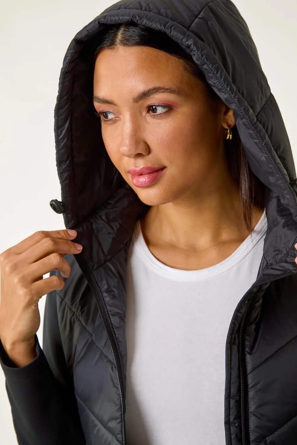 Contrast Hooded Padded Jacket 3 Contrast Hooded Padded Jacket