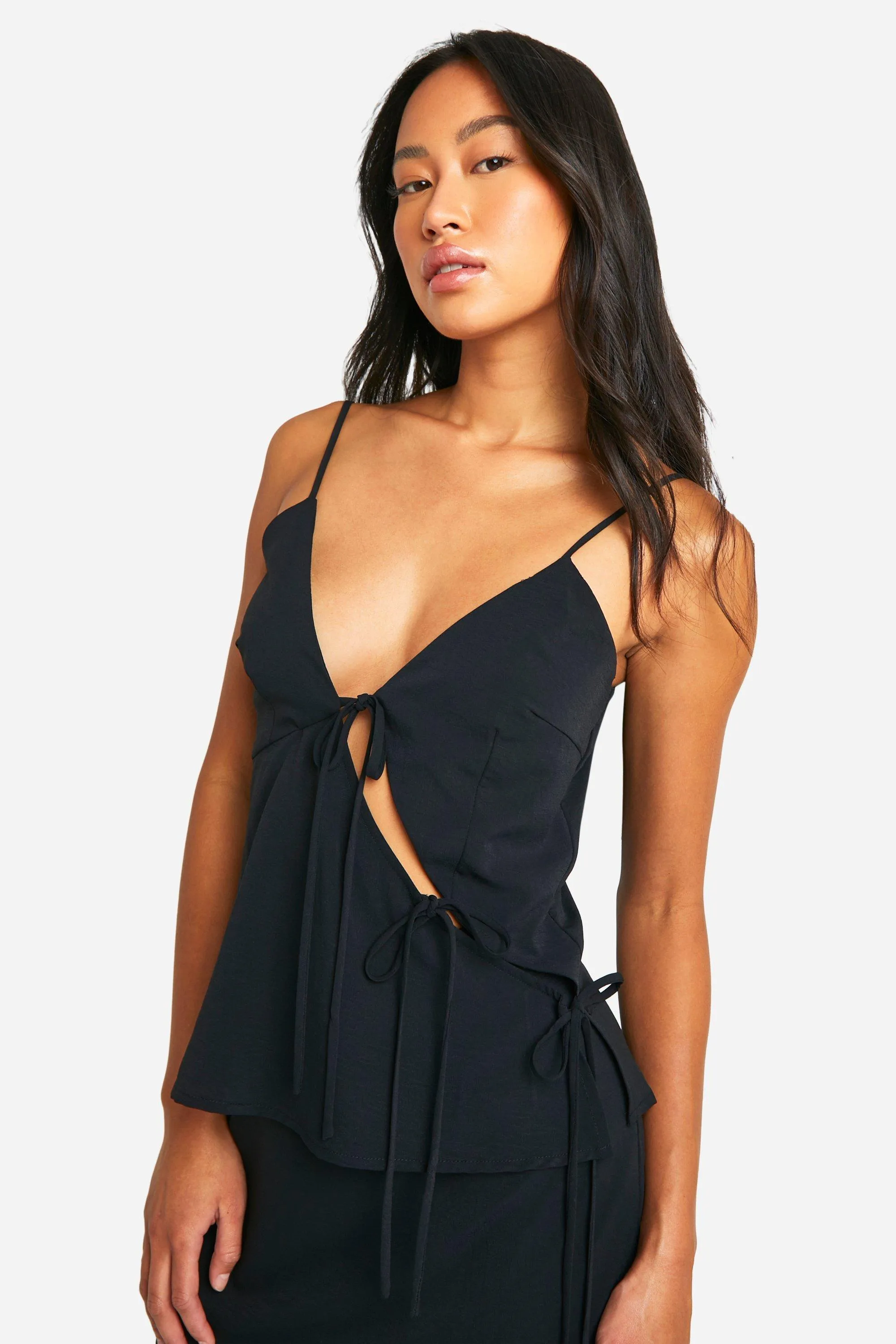 Tie Detail Asym Cami Top 1 Tie Detail Asym Cami Top