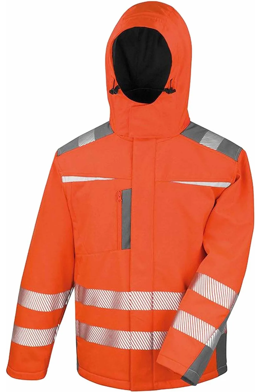 Safeguard Dynamic Hi-Visibility Softshell Work Coat 1 Safeguard Dynamic Hi-Visibility Softshell Work Coat