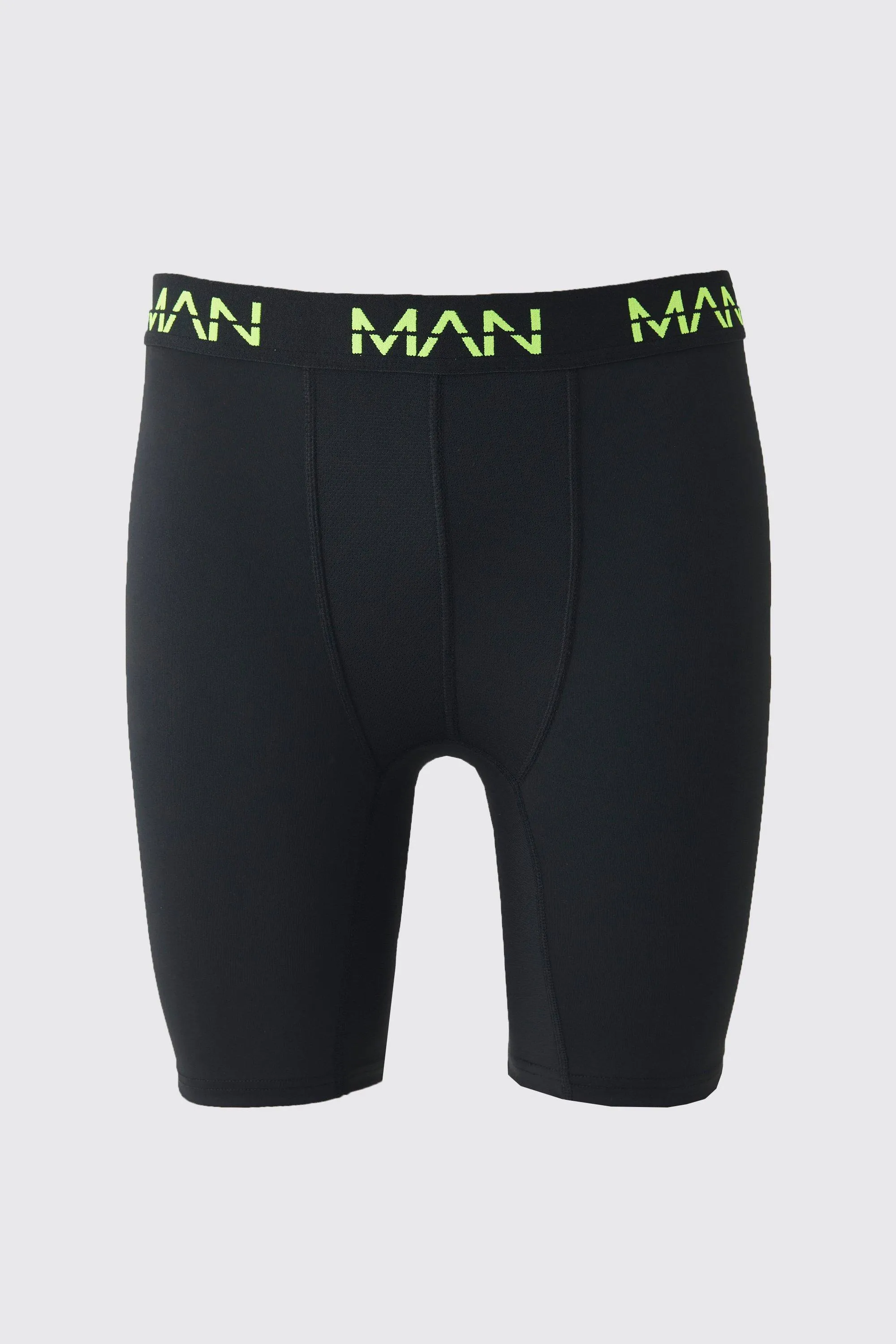Man Active Performance 7inch Long 3 Pack Boxer Neon Logo 2 Man Active Performance 7inch Long 3 Pack Boxer Neon Logo