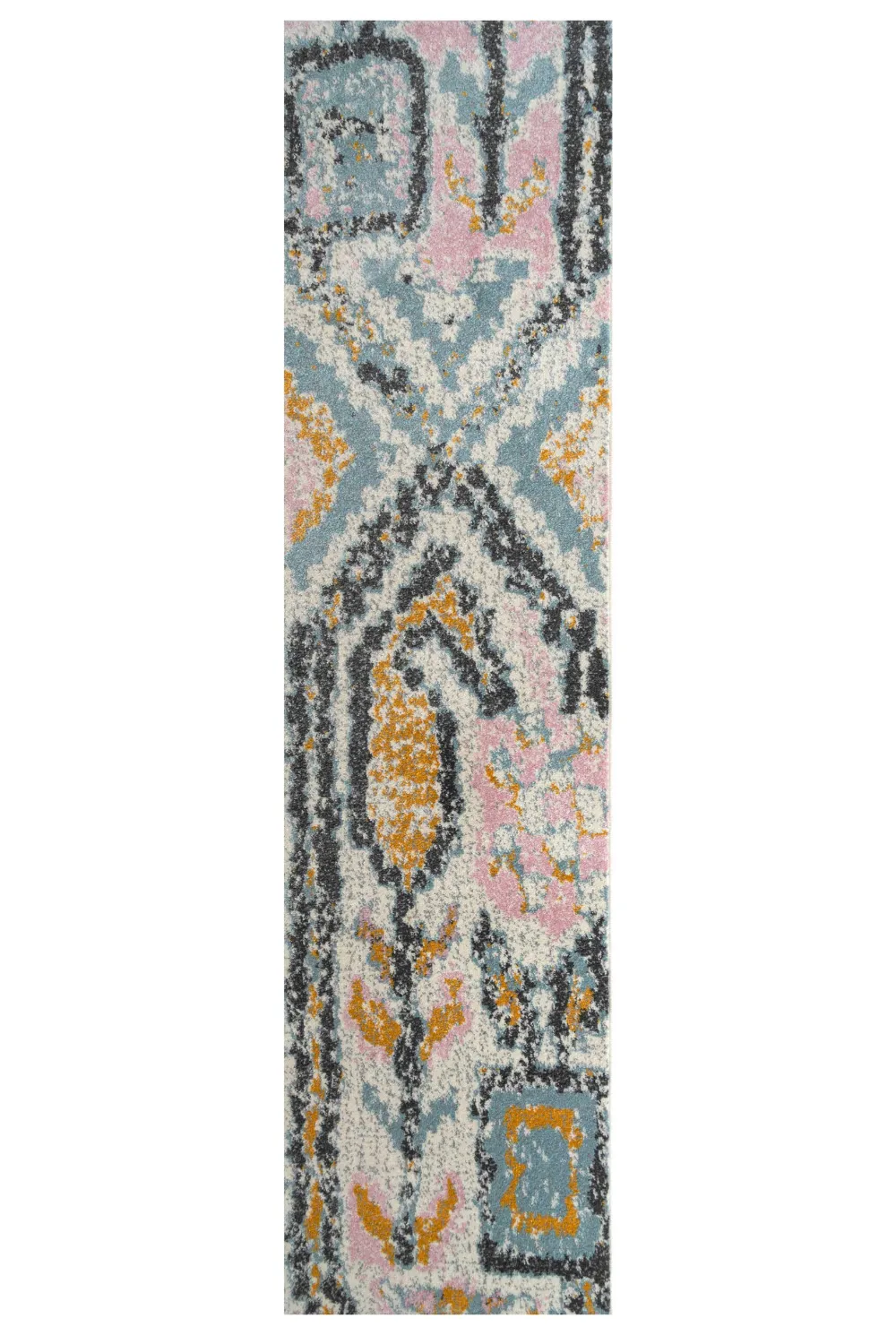 Runner Rug Pastel Pink Tribal Pattern Long Hallway Rugs 1 Runner Rug Pastel Pink Tribal Pattern Long Hallway Rugs