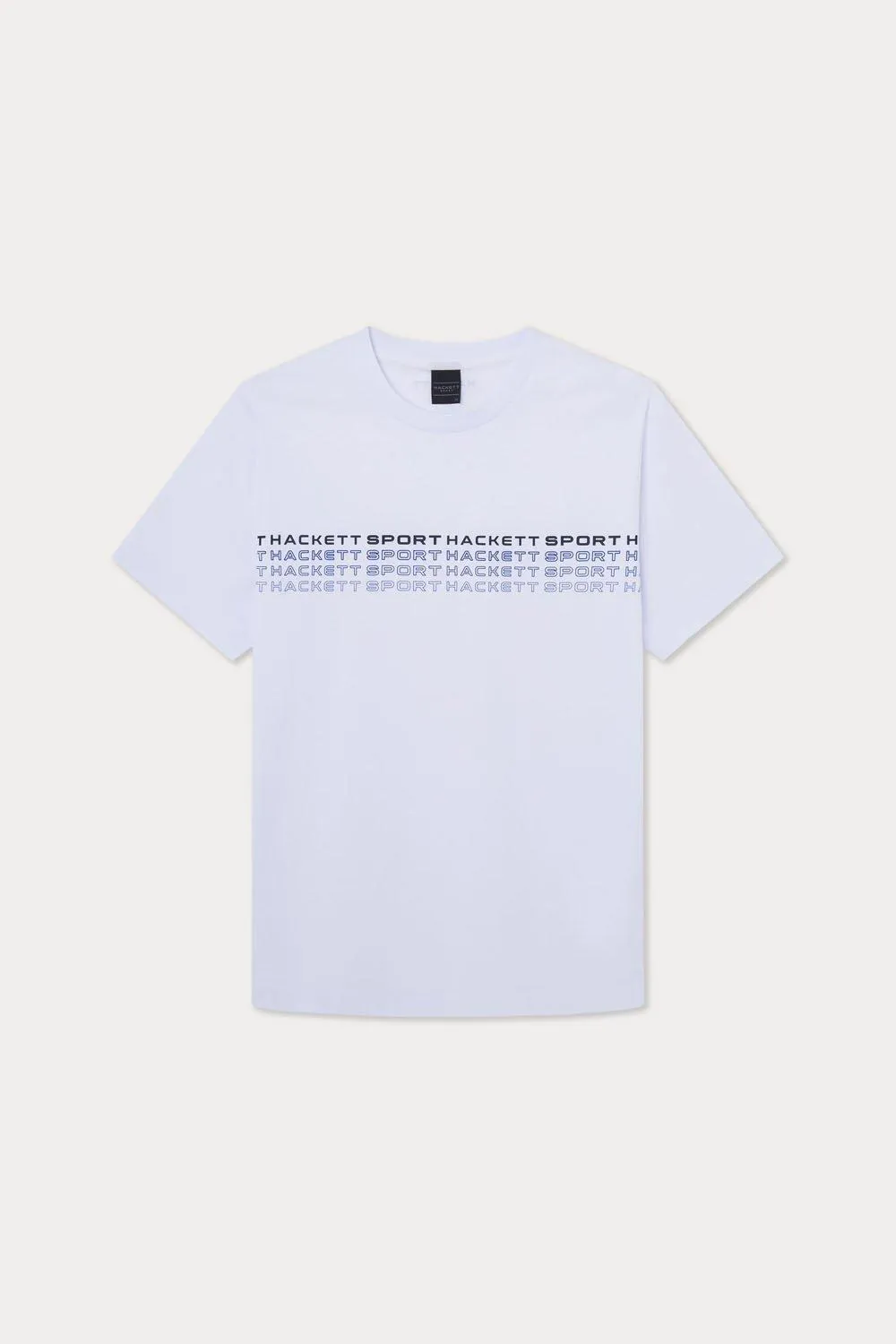Hackett Sport Multi Logo Shirt Sleeve T-shirt White 1 Hackett Sport Multi Logo Shirt Sleeve T-shirt White