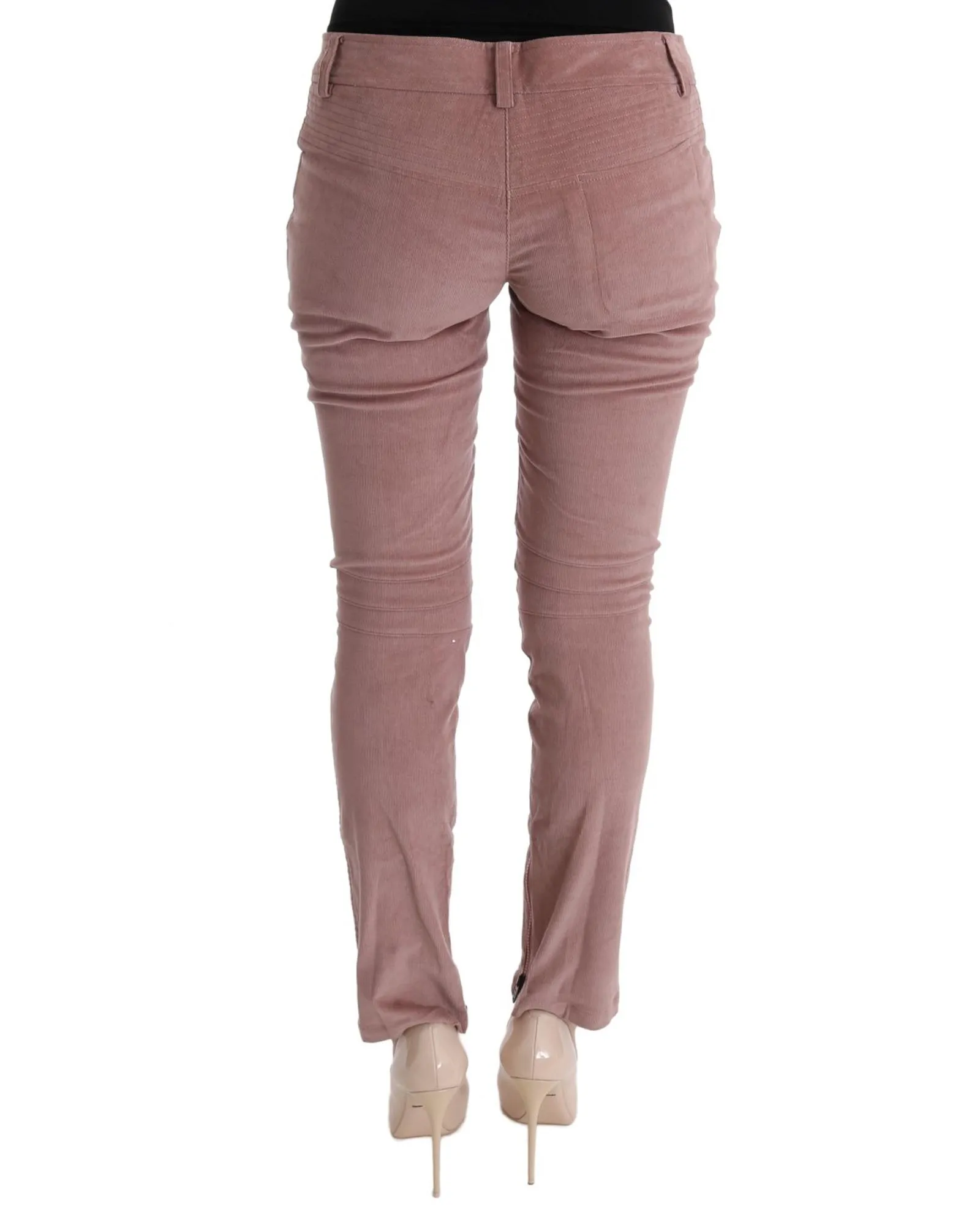 Corduroy Biker Pants- Pink Jeans 3 Corduroy Biker Pants- Pink Jeans
