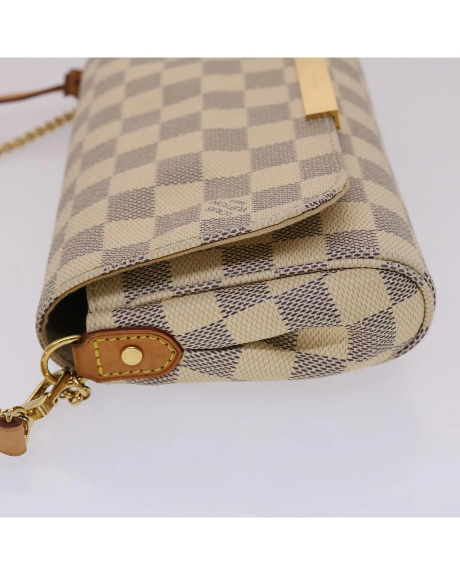Preloved Pochette Damier Azur CanvasShoulder Bags 3 Preloved Pochette Damier Azur CanvasShoulder Bags