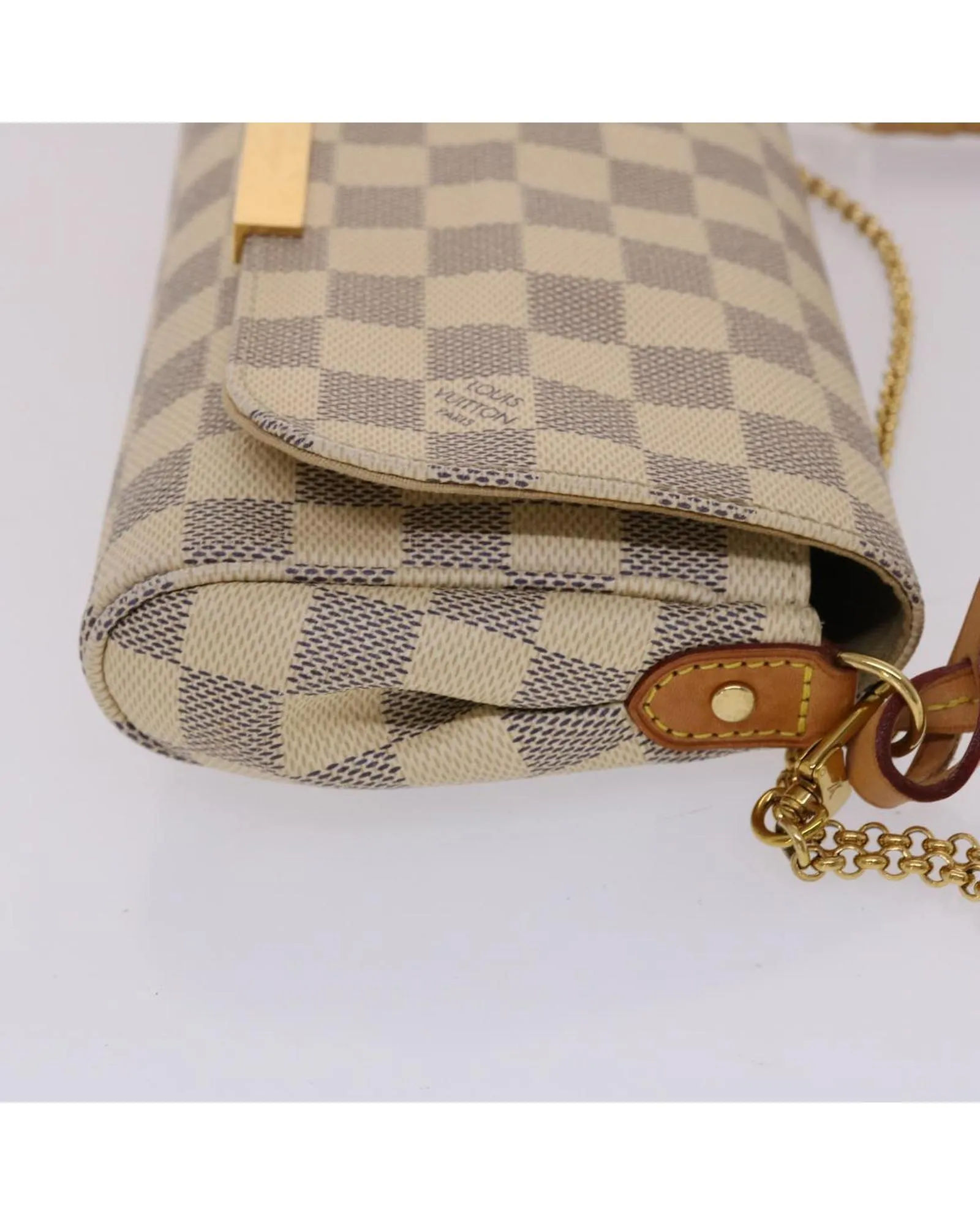 Preloved Pochette Damier Azur CanvasShoulder Bags 5 Preloved Pochette Damier Azur CanvasShoulder Bags