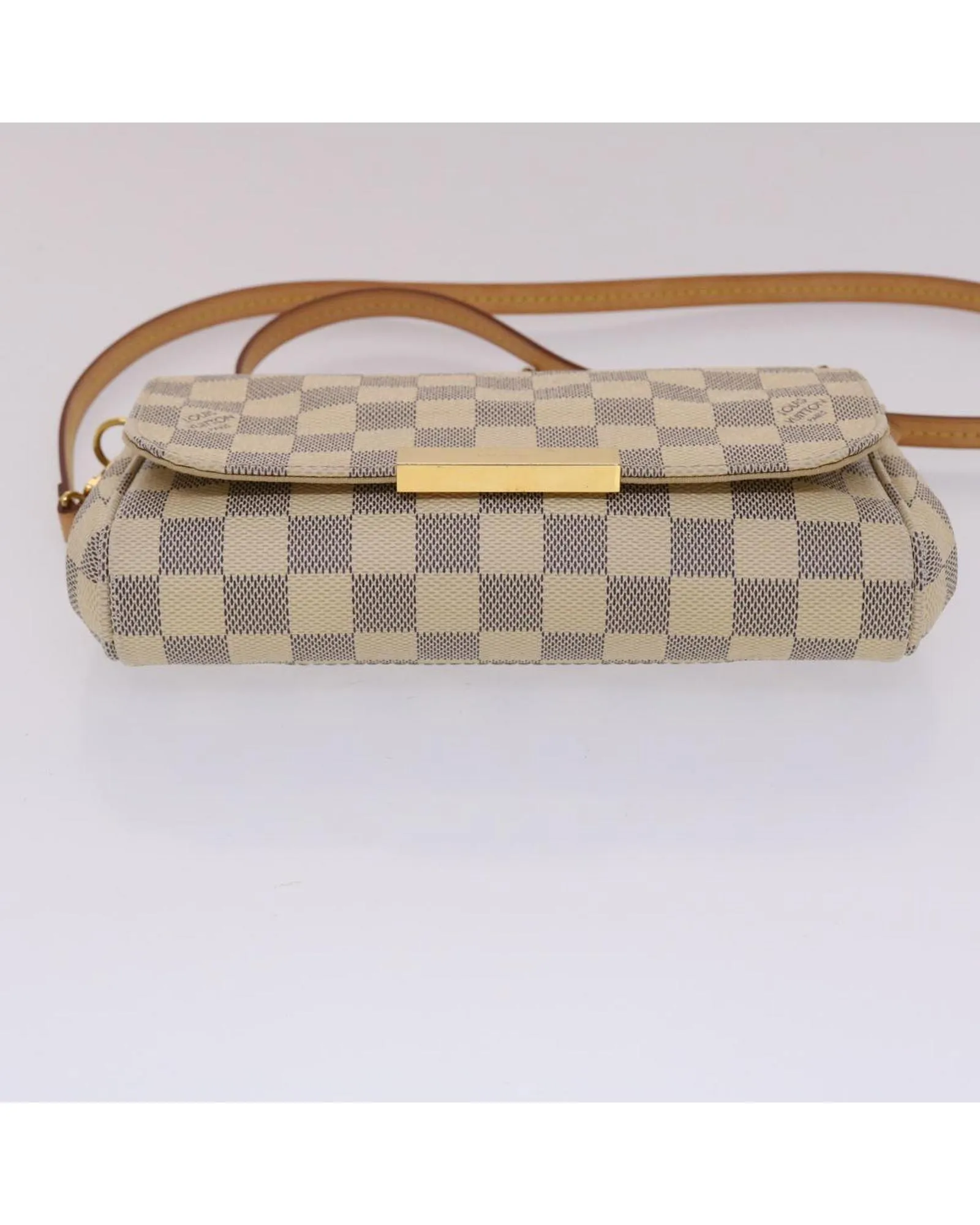 Preloved Pochette Damier Azur CanvasShoulder Bags 6 Preloved Pochette Damier Azur CanvasShoulder Bags