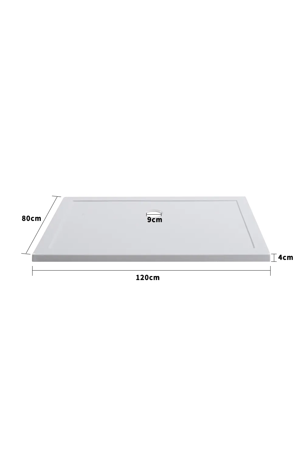 1200x800mm Rectangular Shower Tray White 6 1200x800mm Rectangular Shower Tray White