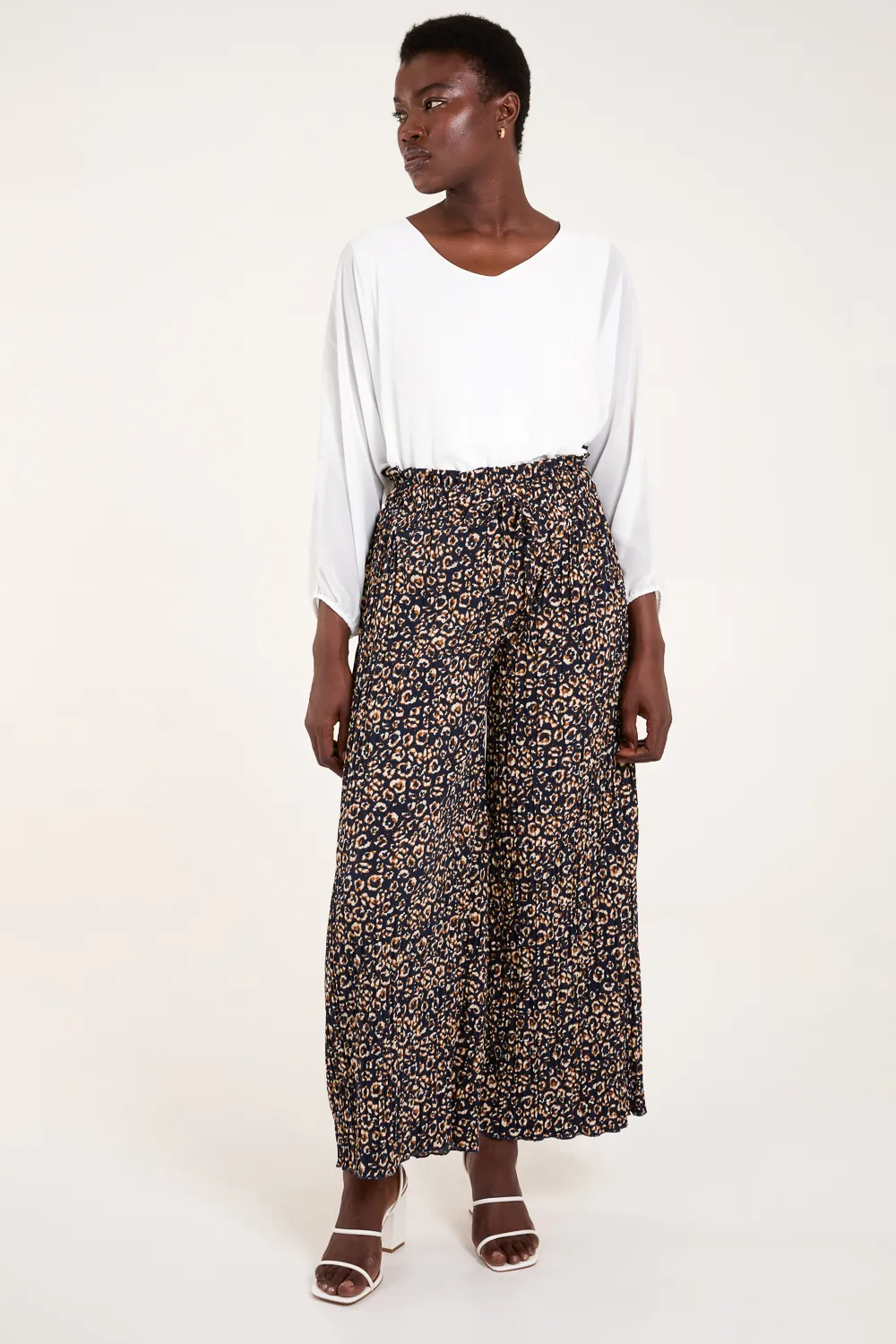 Animal Pleated Trousers