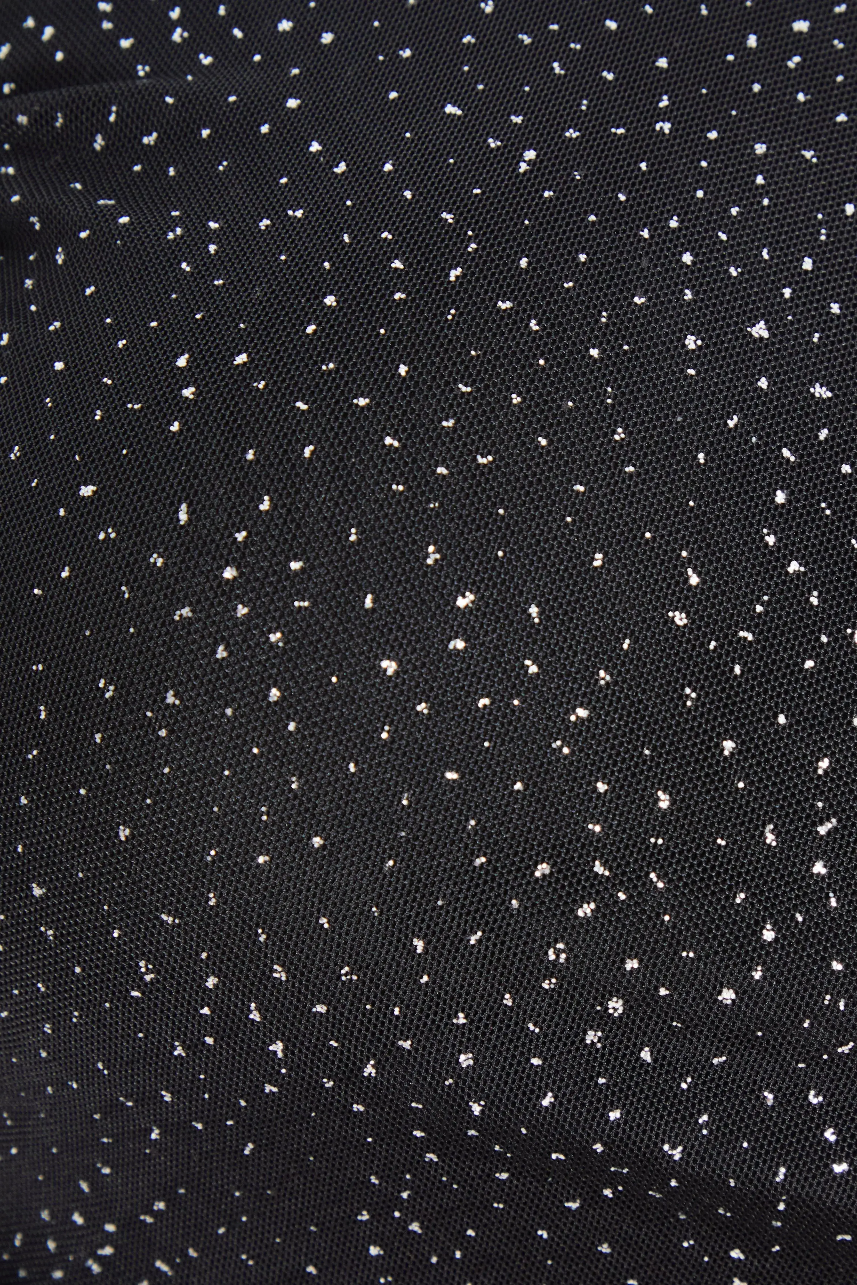 Black Curve Glitter Mesh Long Sleeve Top 6 Black Curve Glitter Mesh Long Sleeve Top
