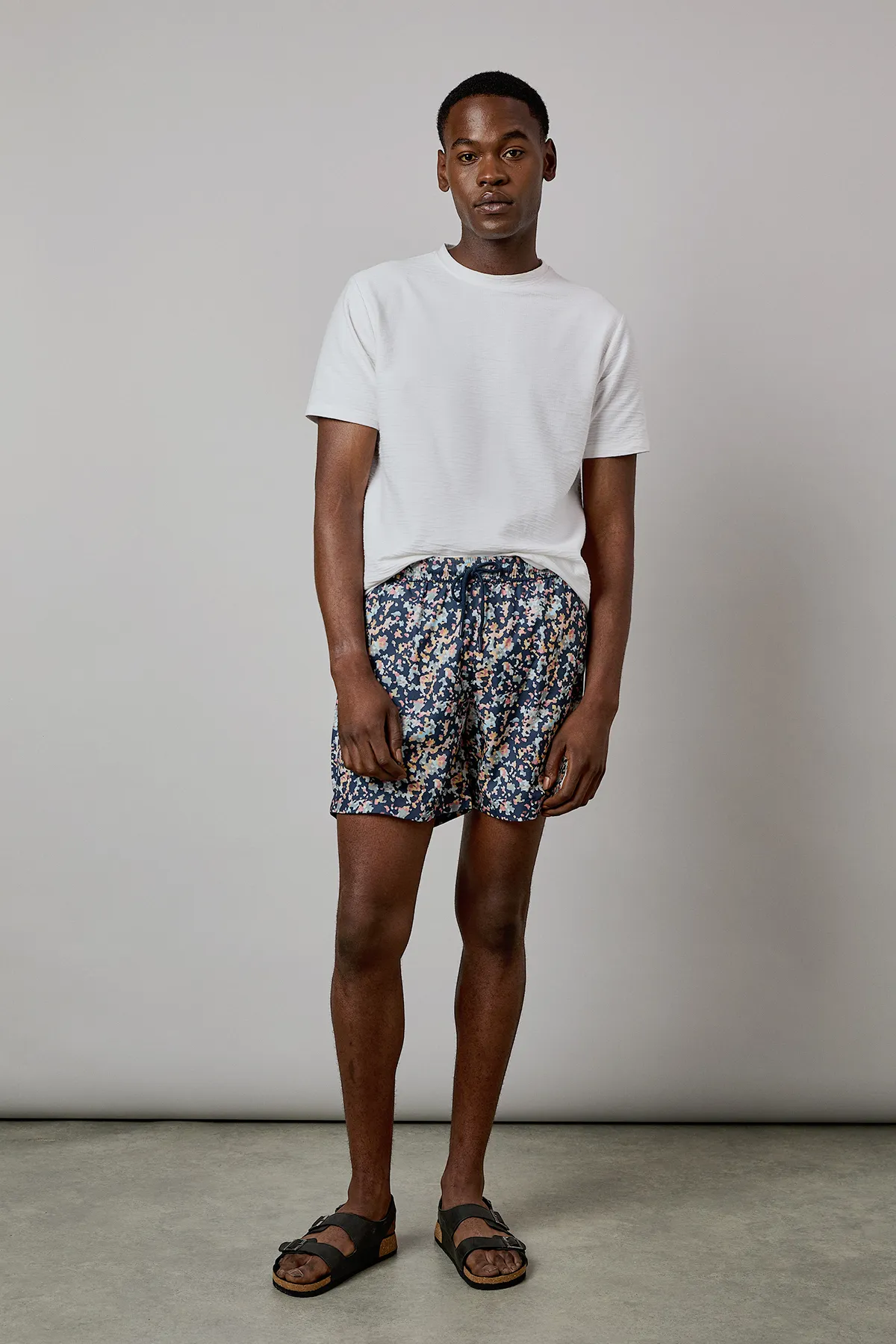 Navy Sunset Camo Print Swim Shorts 2 Navy Sunset Camo Print Swim Shorts