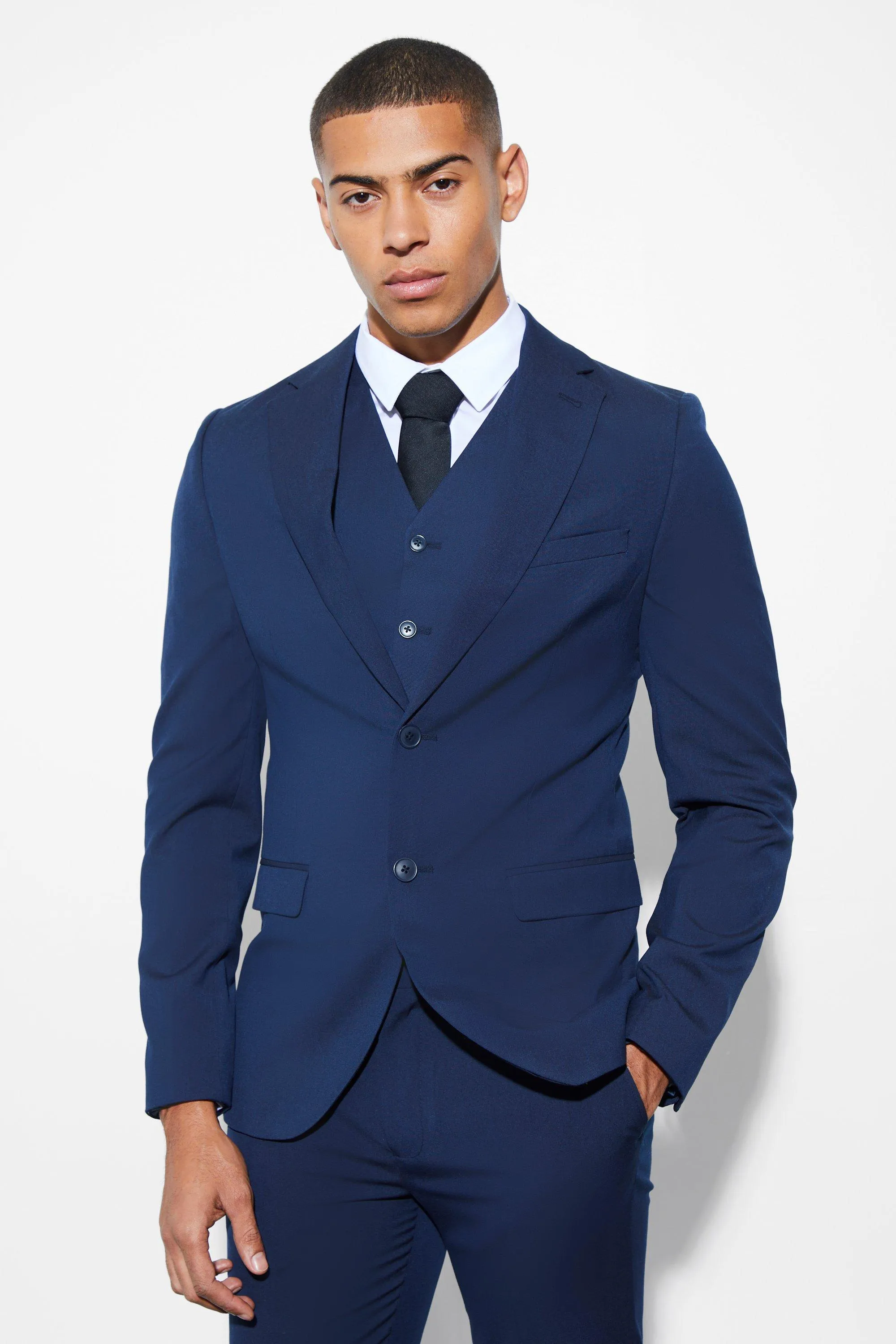 Skinny Single Breasted Suit Jacket 1 Skinny Single Breasted Suit Jacket